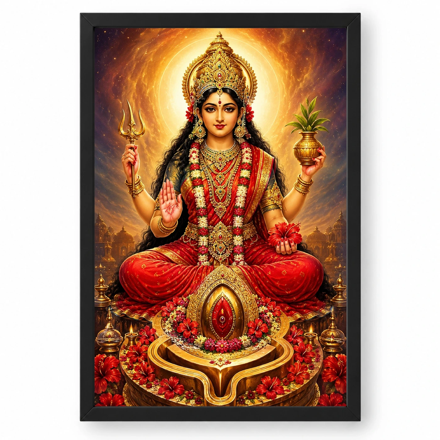 Kamakhya Devi Cosmic Celestial Aura Photo Frame