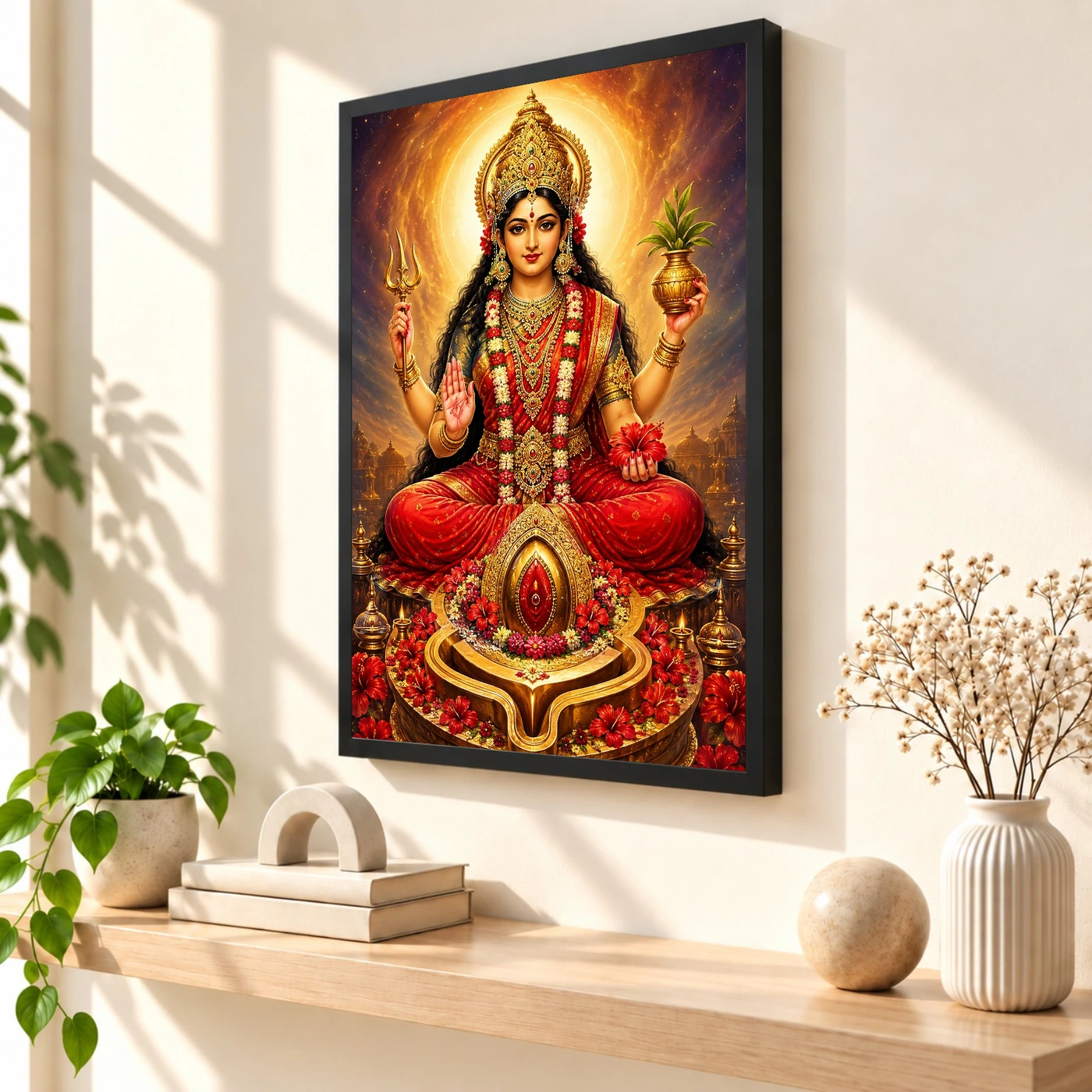 Kamakhya Devi Cosmic Celestial Aura Photo Frame, view 2