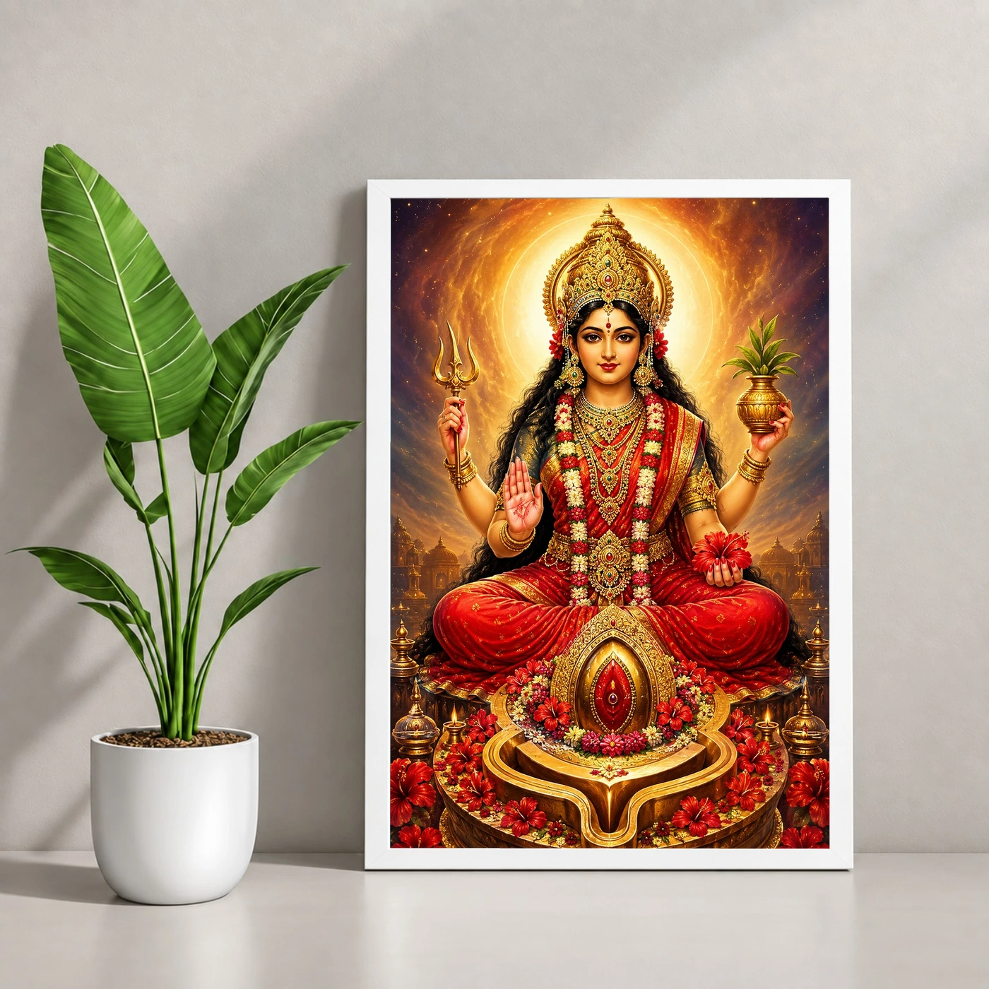 Kamakhya Devi Cosmic Celestial Aura Photo Frame, view 4