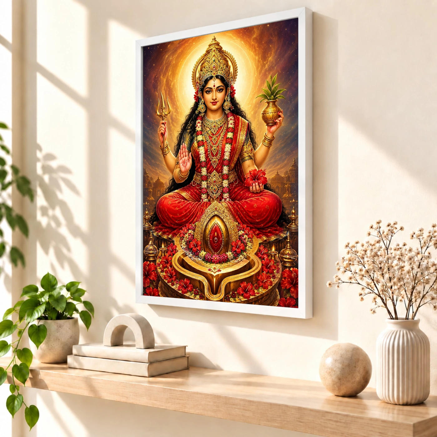 Kamakhya Devi Cosmic Celestial Aura Photo Frame, view 7