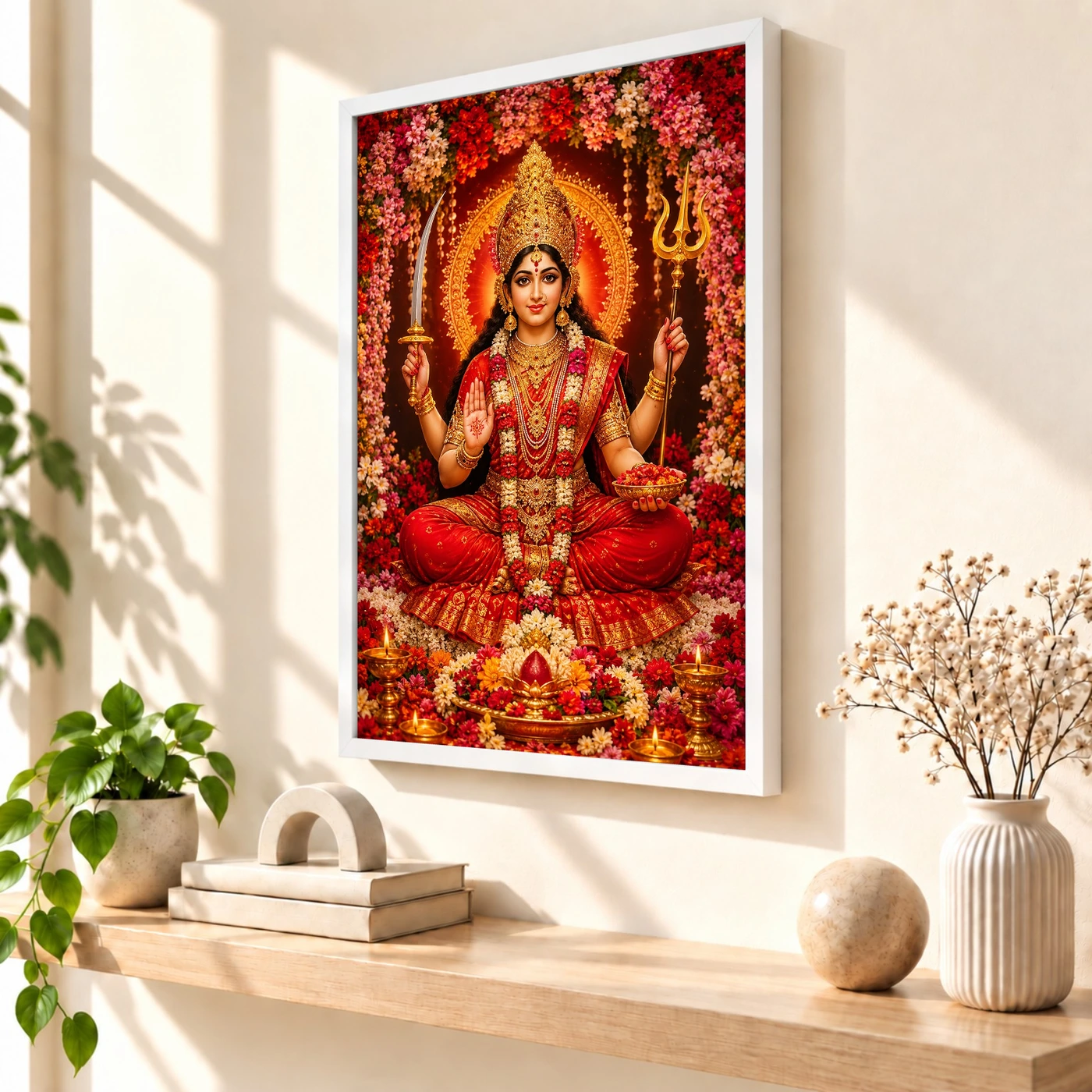 Kamakhya Devi Grand Festival Flower Decoration Photo Frame, view 7