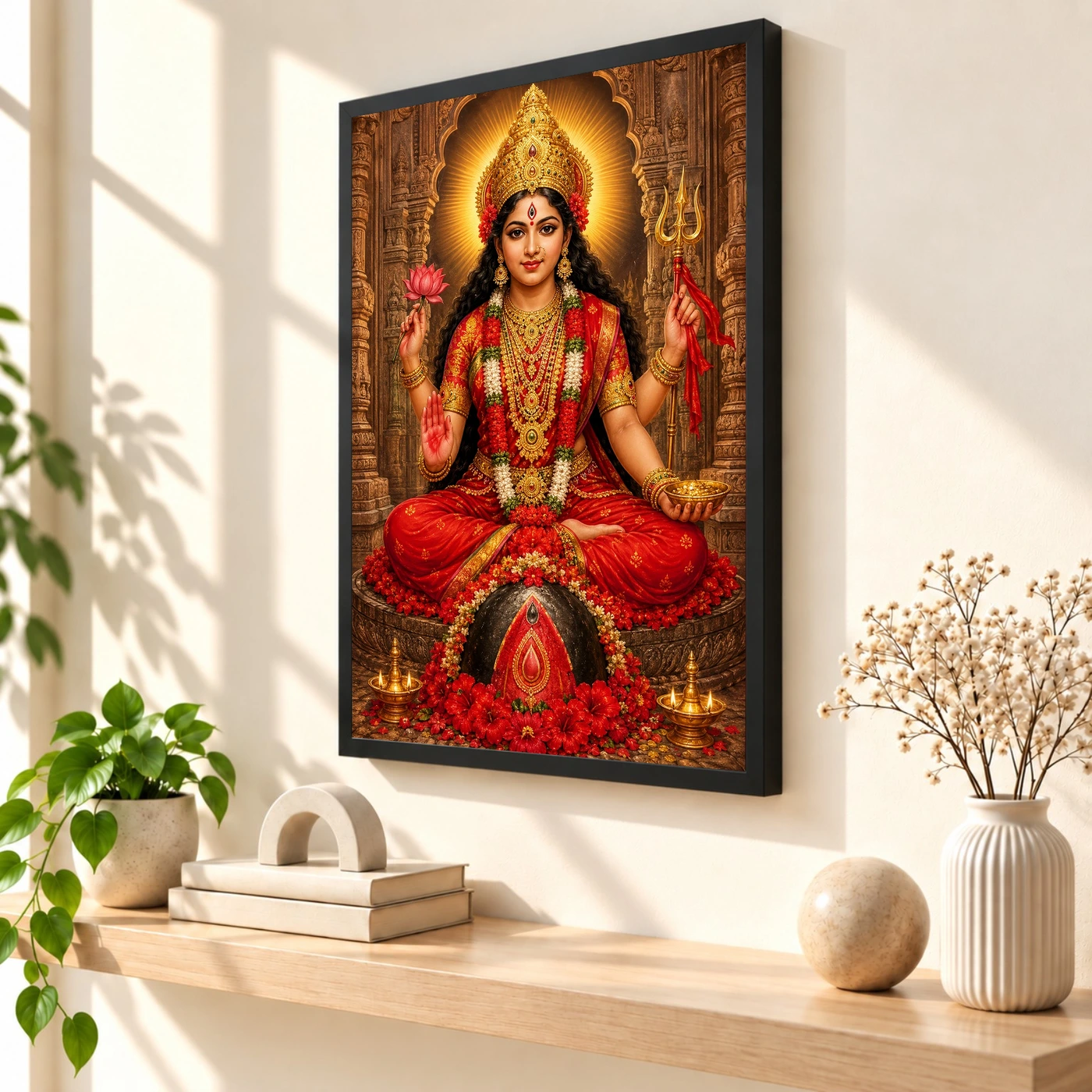 Kamakhya Devi Heritage Temple Architecture Backdrop Photo Frame, view 2
