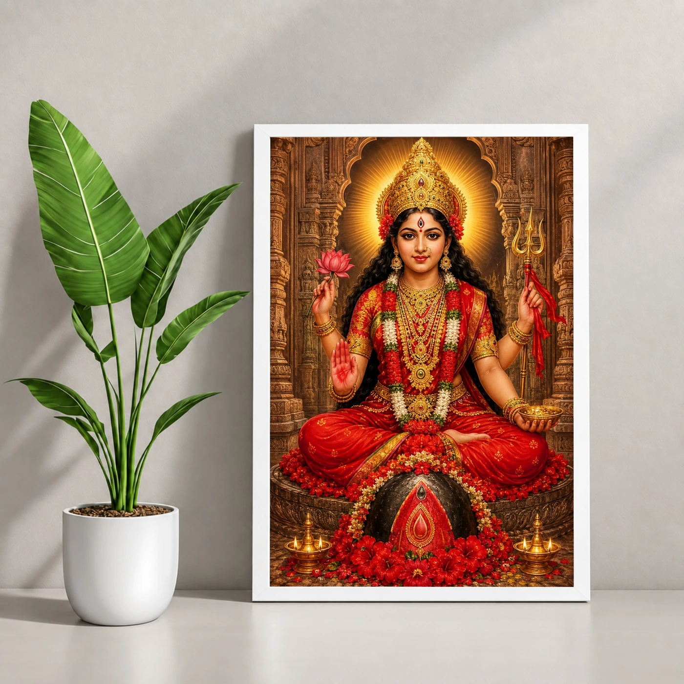 Kamakhya Devi Heritage Temple Architecture Backdrop Photo Frame, view 4