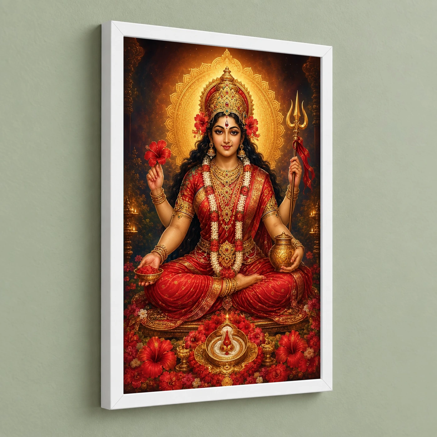 Kamakhya Devi Royal Jewel-Toned Portrait Photo Frame, view 5