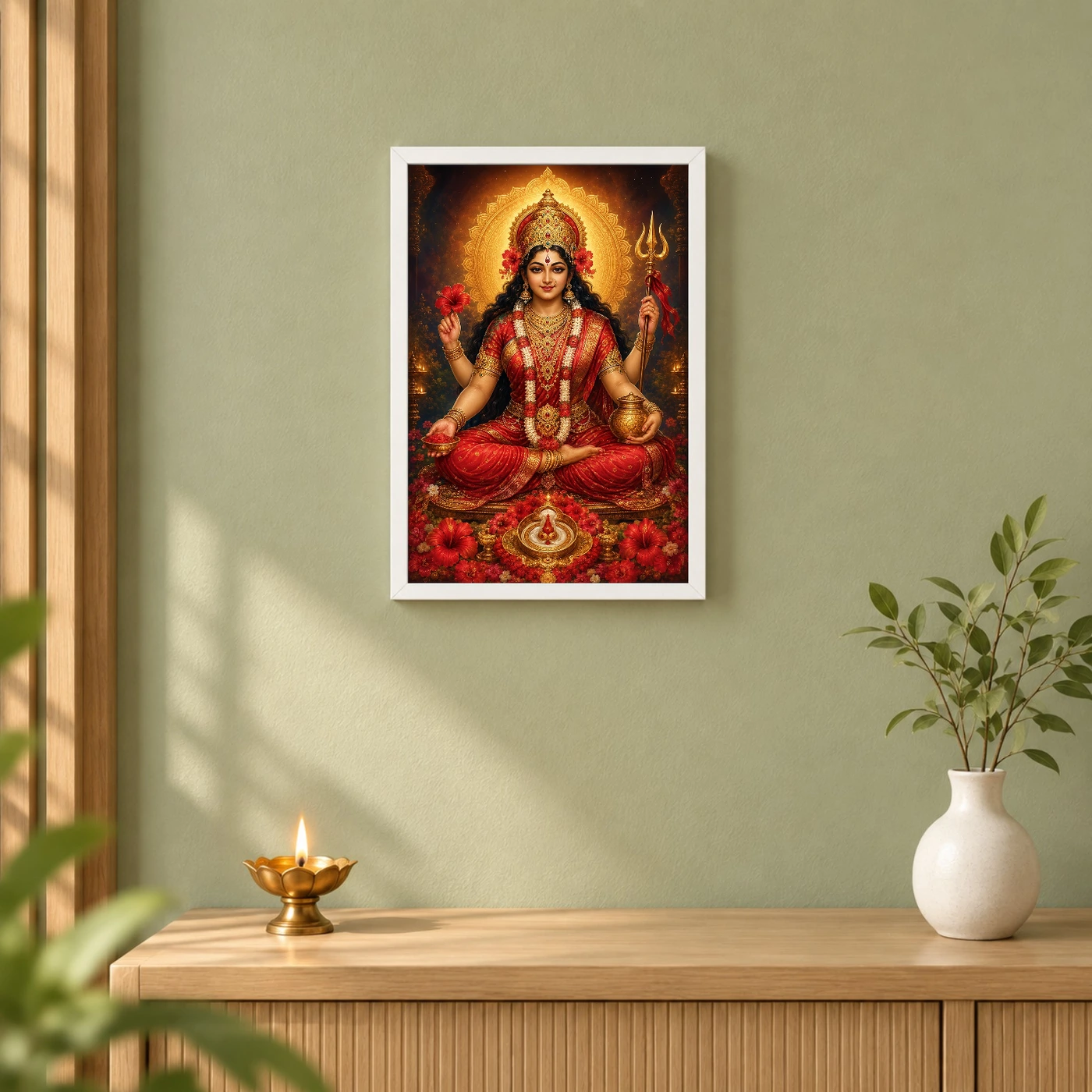 Kamakhya Devi Royal Jewel-Toned Portrait Photo Frame, view 6