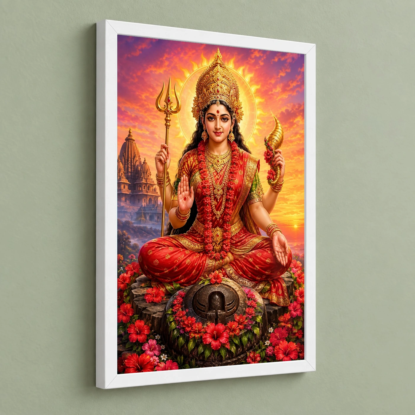 Kamakhya Devi Serene Sunrise Blessing Photo Frame, view 5