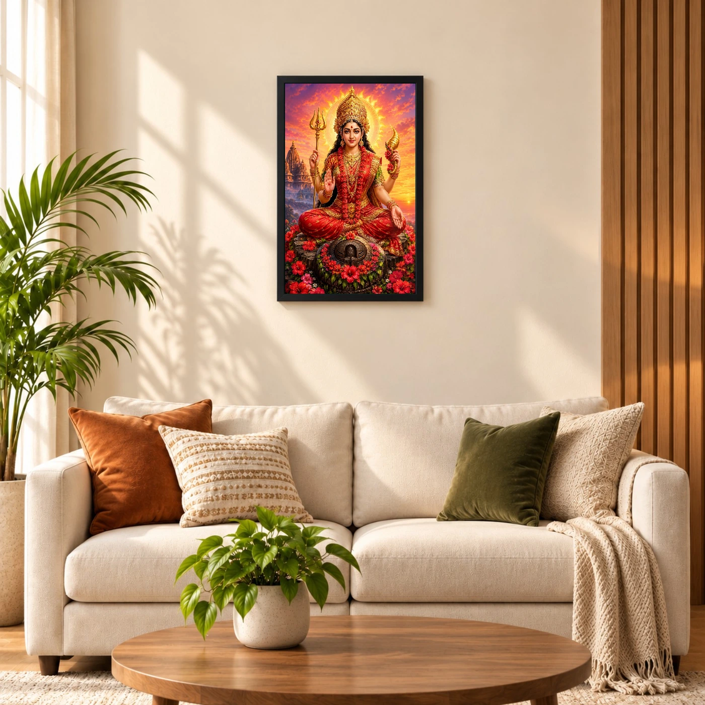Kamakhya Devi Serene Sunrise Blessing Photo Frame, view 8