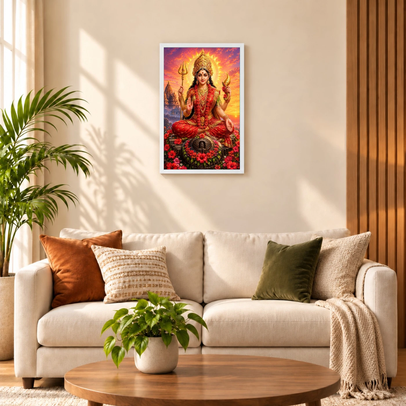 Kamakhya Devi Serene Sunrise Blessing Photo Frame, view 9