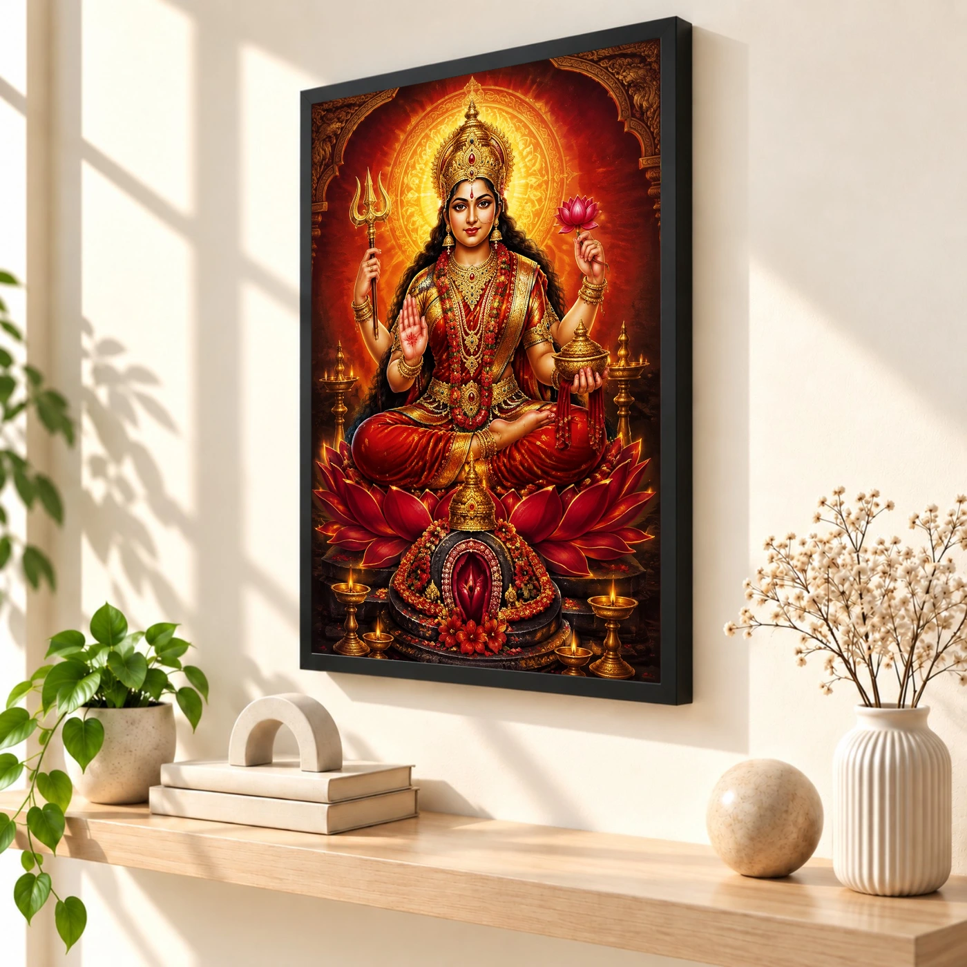 Kamakhya Devi Vivid Premium Spiritual Poster Art Photo Frame, view 2