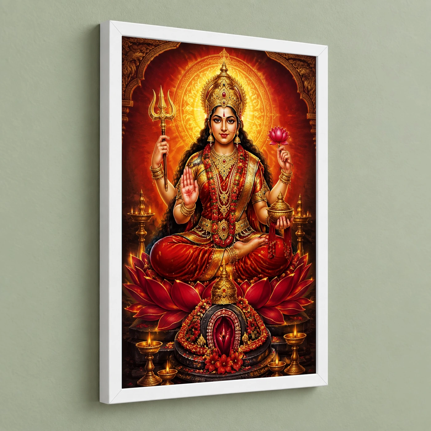 Kamakhya Devi Vivid Premium Spiritual Poster Art Photo Frame, view 5