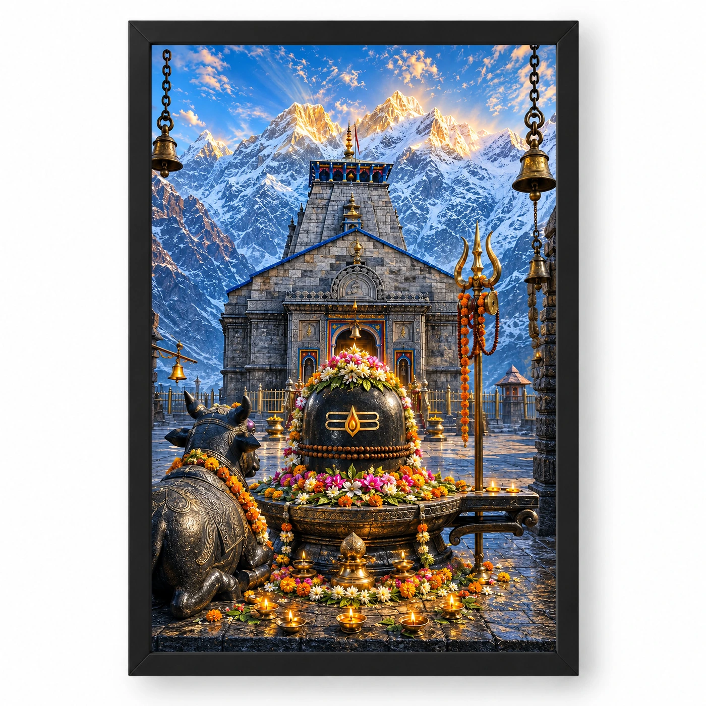 Kedarnath Himalayan Sunrise Photo Frame