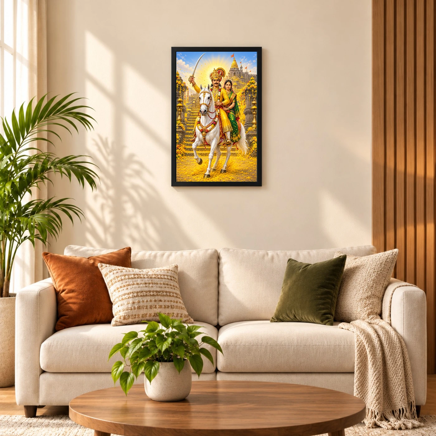 Khandoba Banai Jejuri Turmeric Photo Frame, view 8