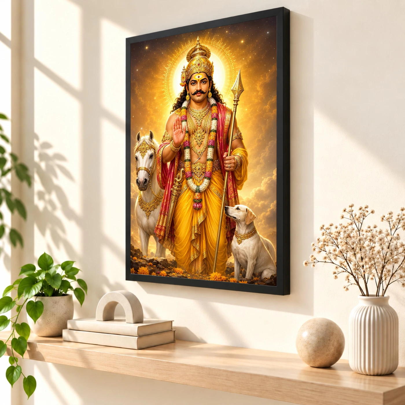Khandoba Cosmic Celestial Aura Photo Frame, view 2