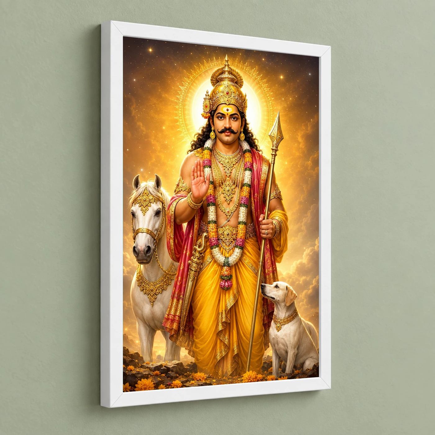 Khandoba Cosmic Celestial Aura Photo Frame, view 5