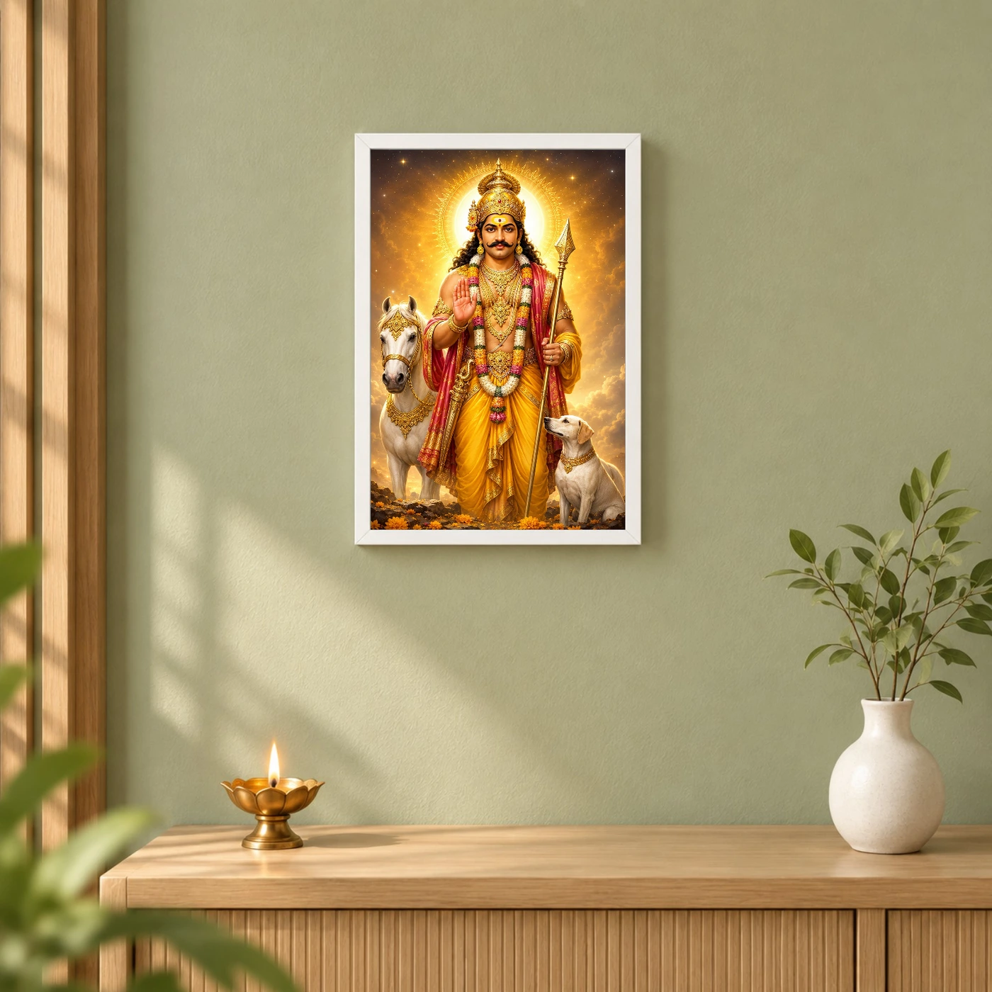 Khandoba Cosmic Celestial Aura Photo Frame, view 6