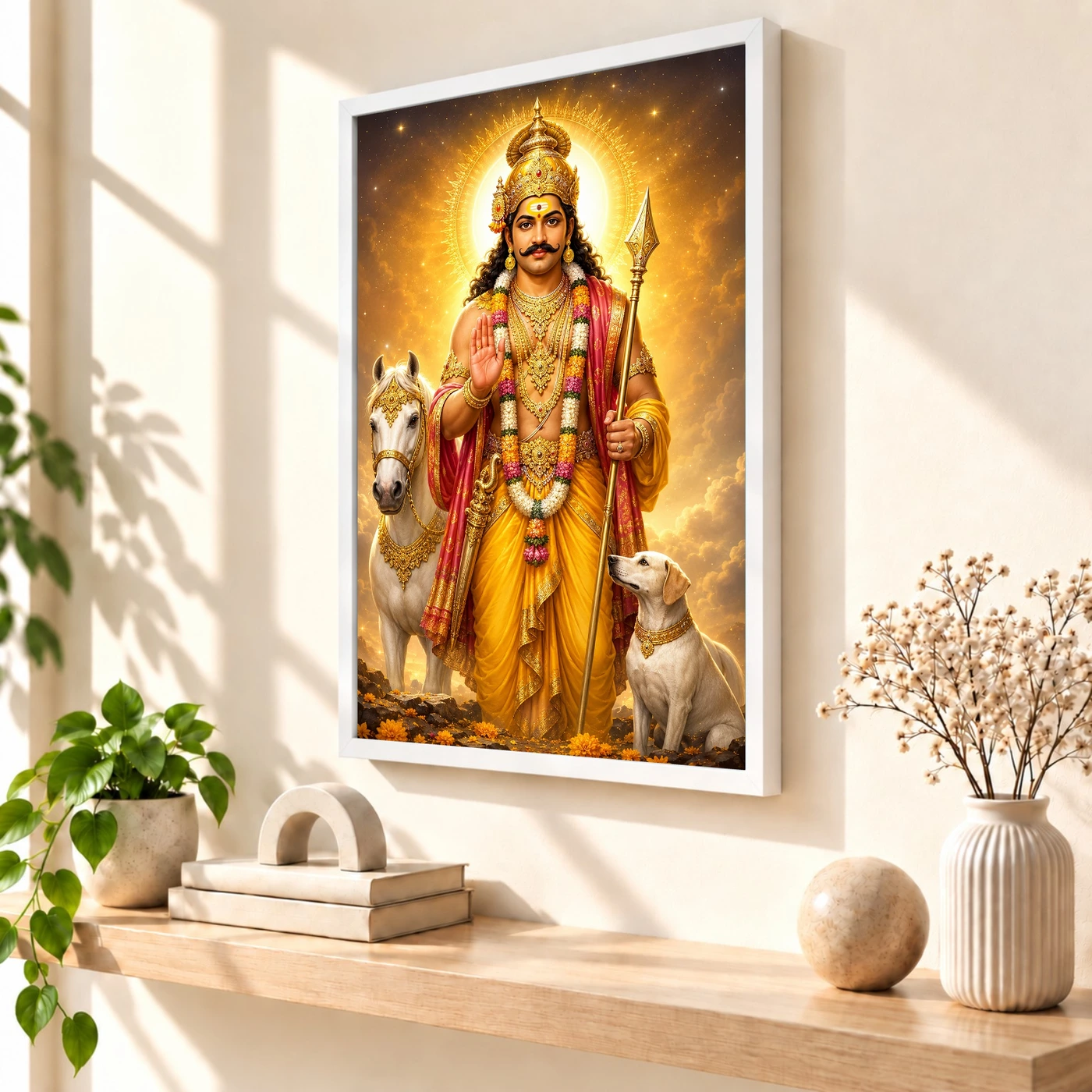 Khandoba Cosmic Celestial Aura Photo Frame, view 7