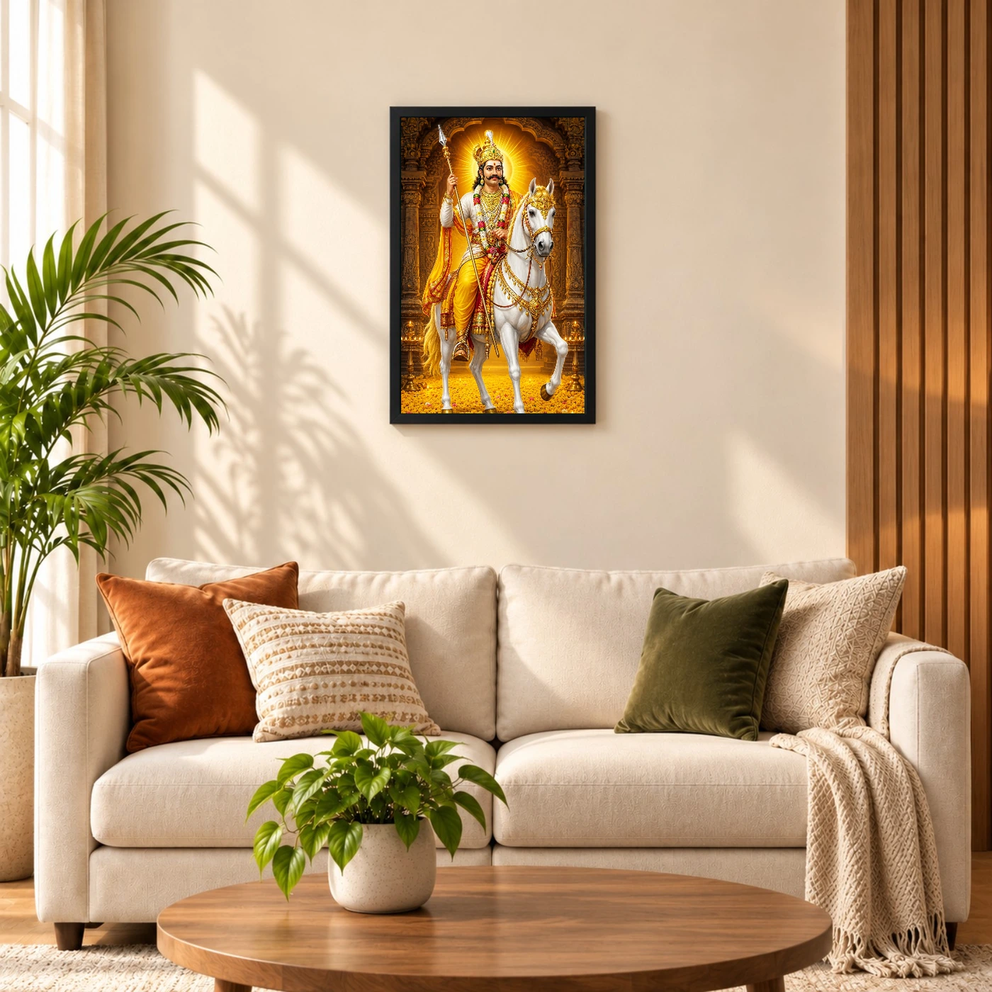 Khandoba Heritage Temple Architecture Backdrop Photo Frame, view 8