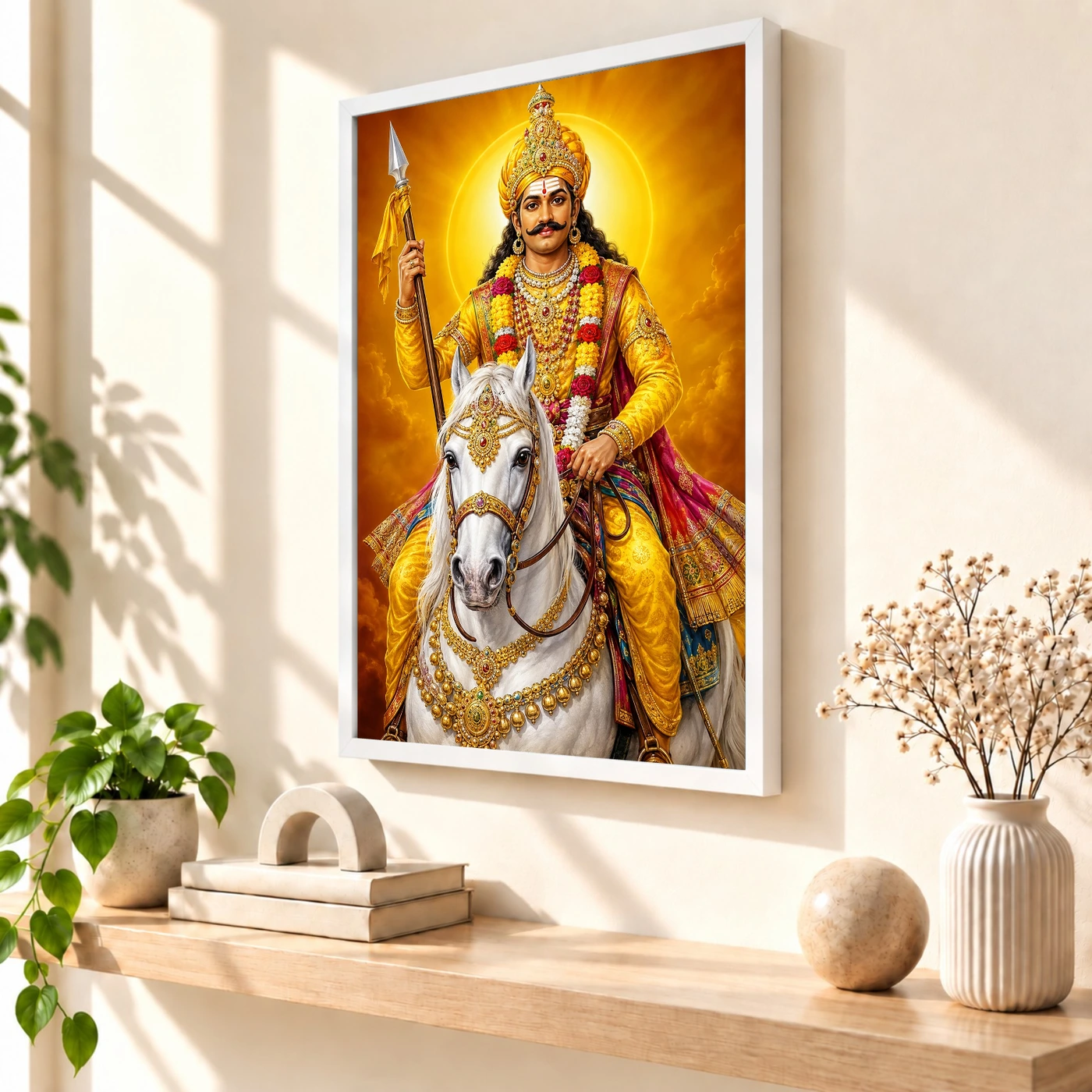 Khandoba Peaceful Home Mandir Composition Photo Frame, view 7