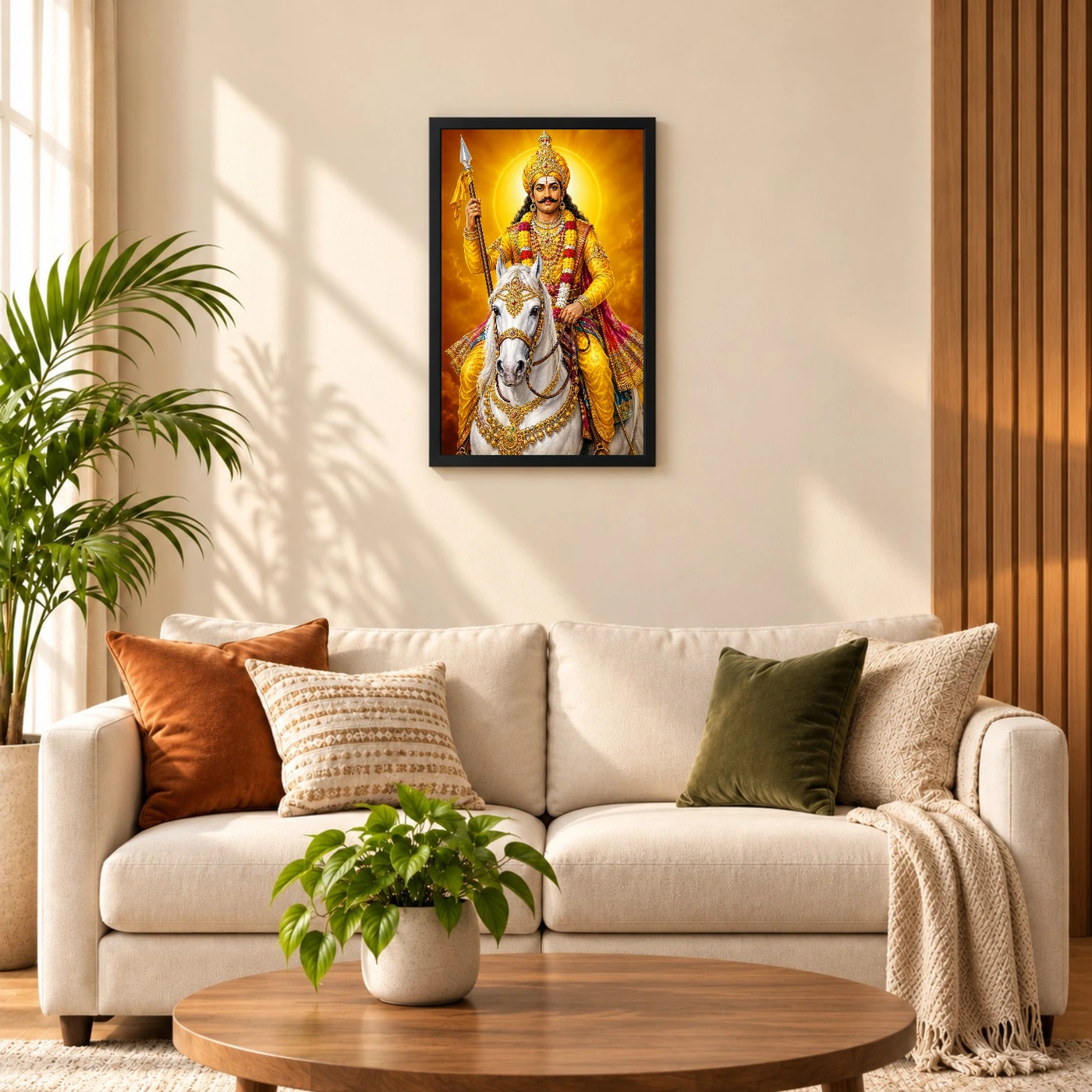 Khandoba Peaceful Home Mandir Composition Photo Frame, view 8