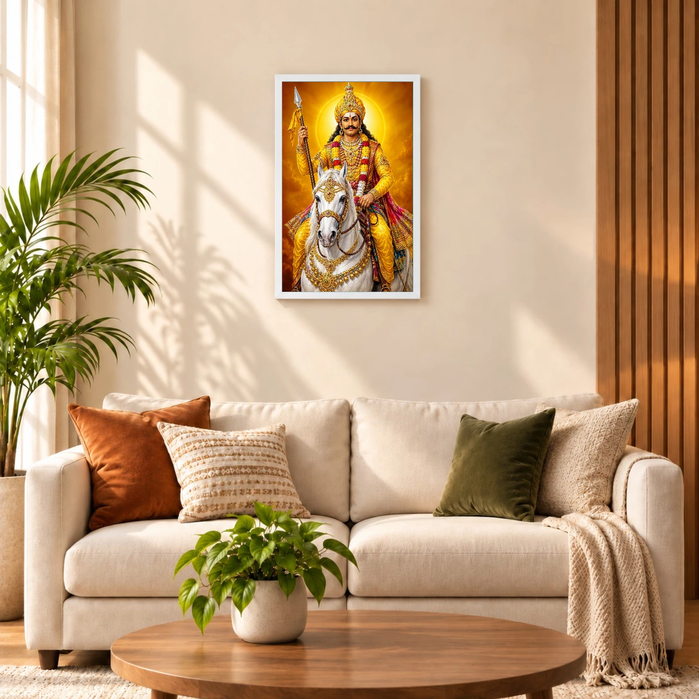 Khandoba Peaceful Home Mandir Composition Photo Frame, view 9