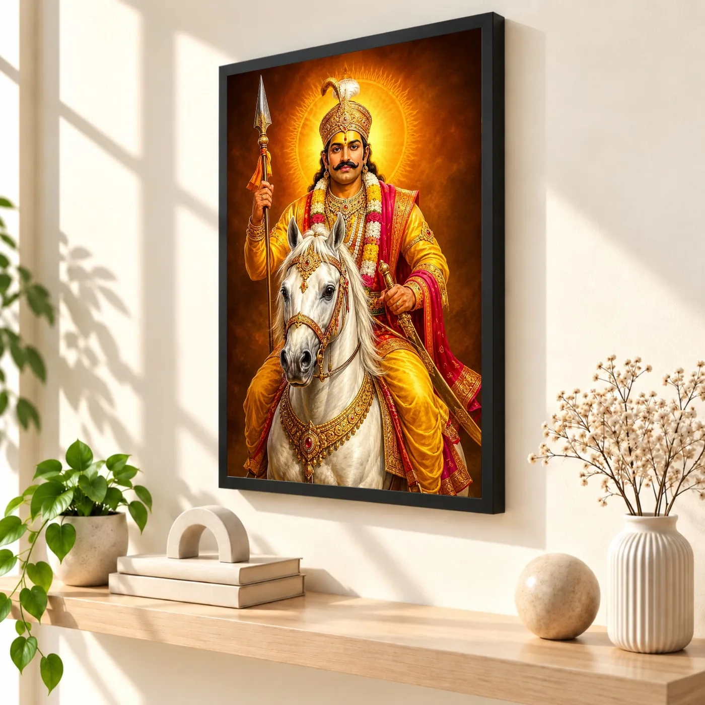 Khandoba Royal Jewel-Toned Portrait Photo Frame, view 2