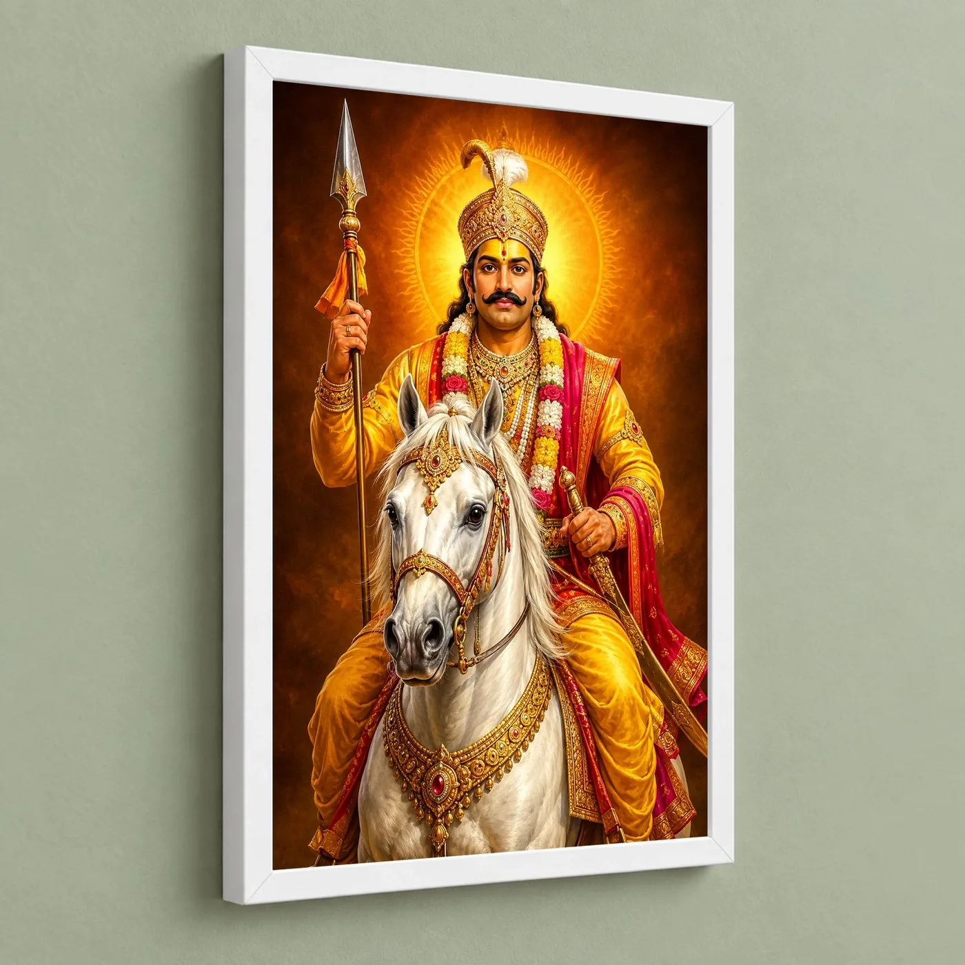 Khandoba Royal Jewel-Toned Portrait Photo Frame, view 5