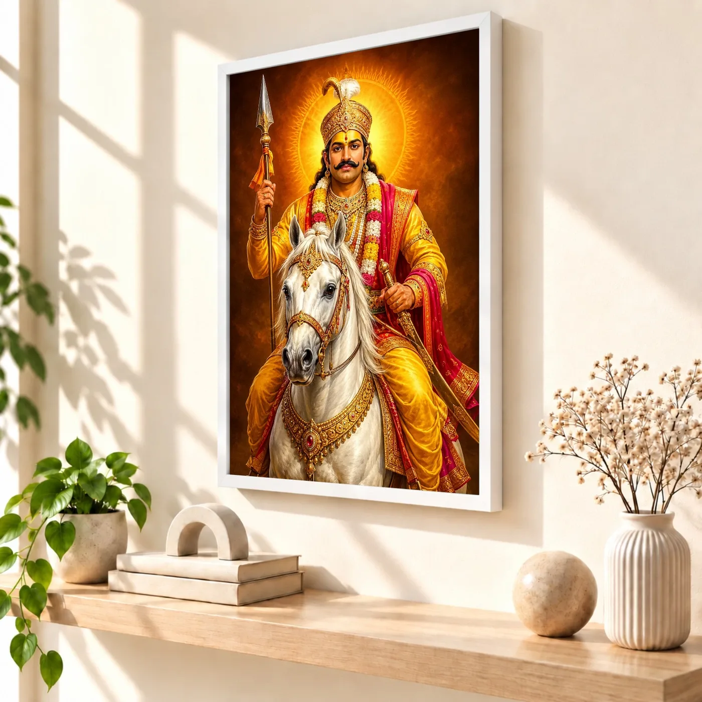 Khandoba Royal Jewel-Toned Portrait Photo Frame, view 7
