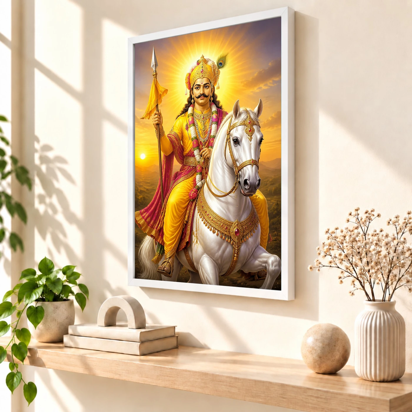 Khandoba Serene Sunrise Blessing Photo Frame, view 7