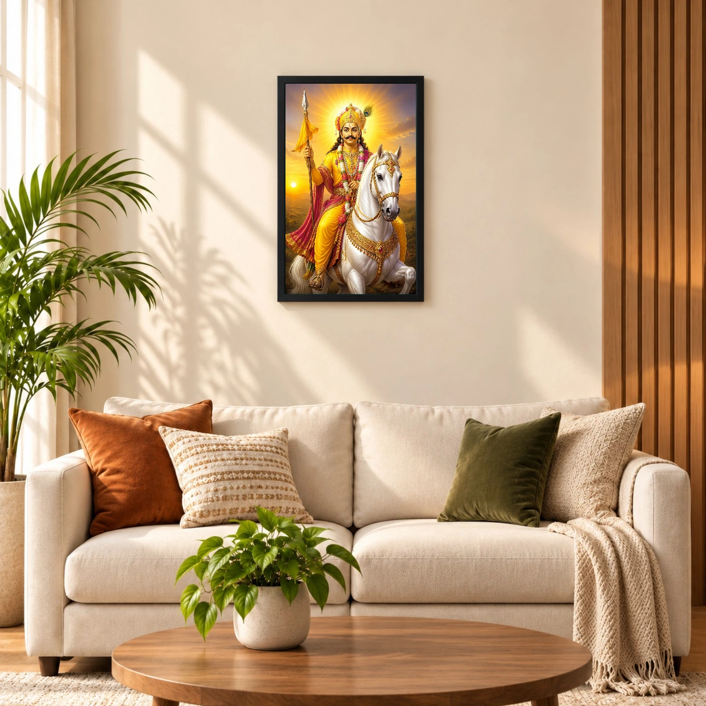 Khandoba Serene Sunrise Blessing Photo Frame, view 8
