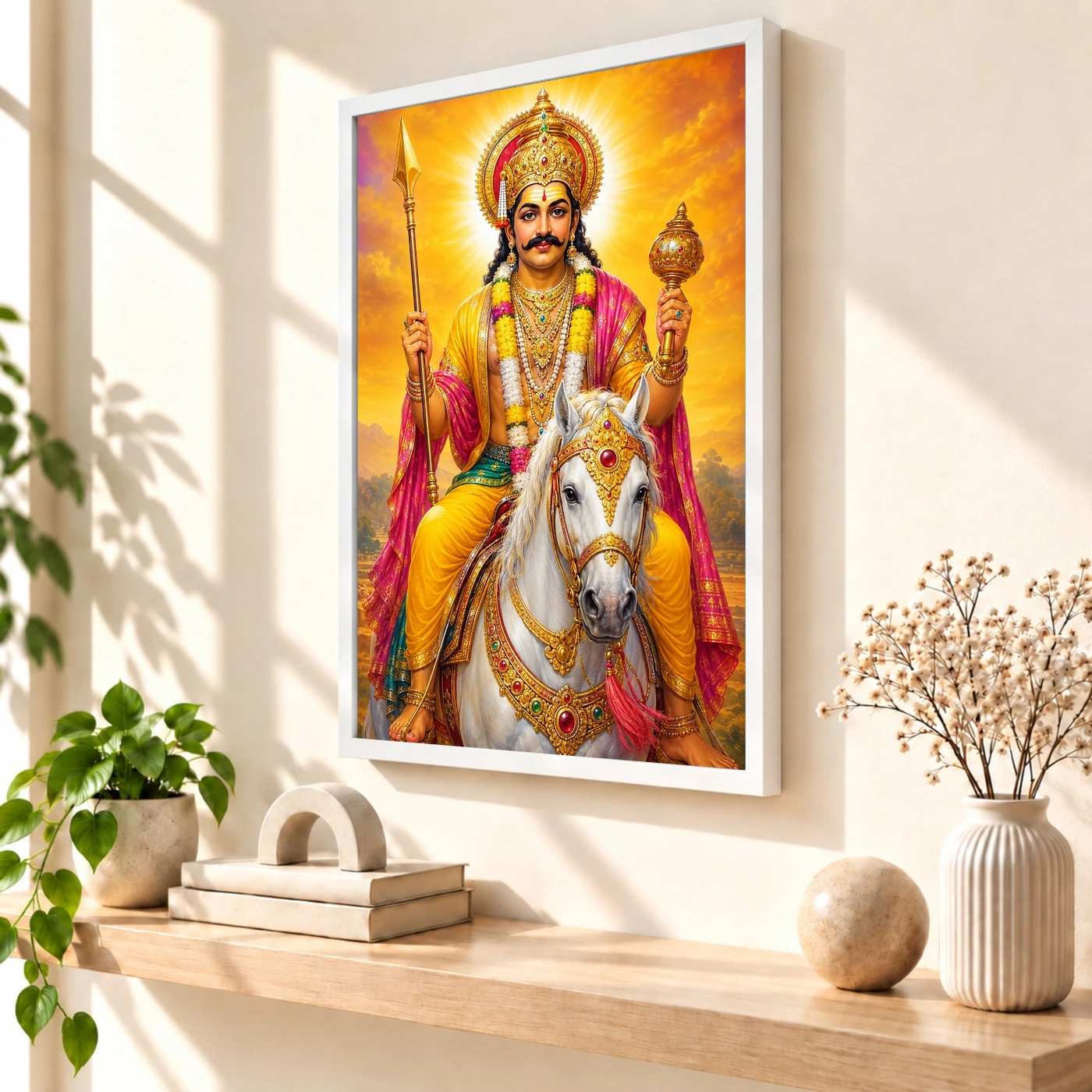 Khandoba Vivid Premium Spiritual Poster Art Photo Frame, view 7