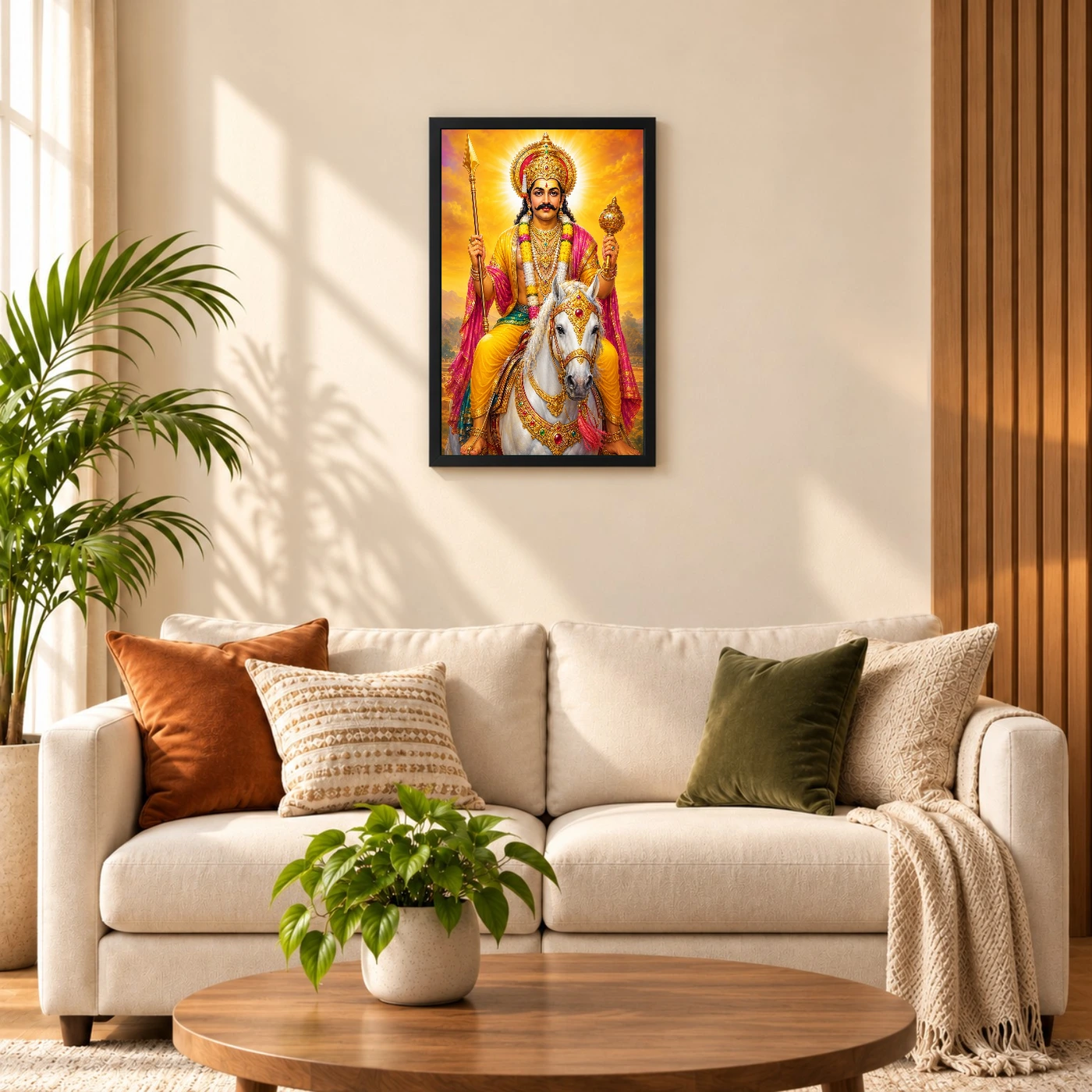Khandoba Vivid Premium Spiritual Poster Art Photo Frame, view 8