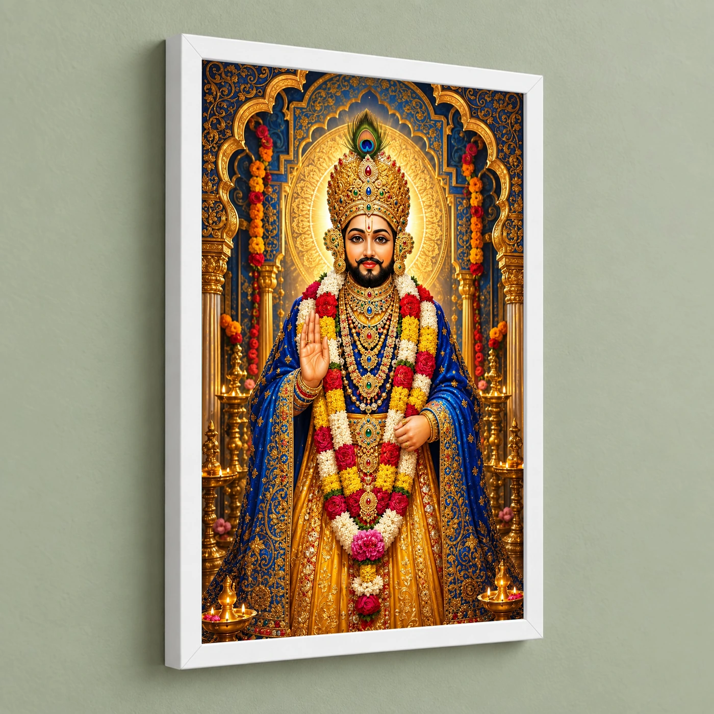 Khatu Shyam Blue Temple Radiance Photo Frame, view 5