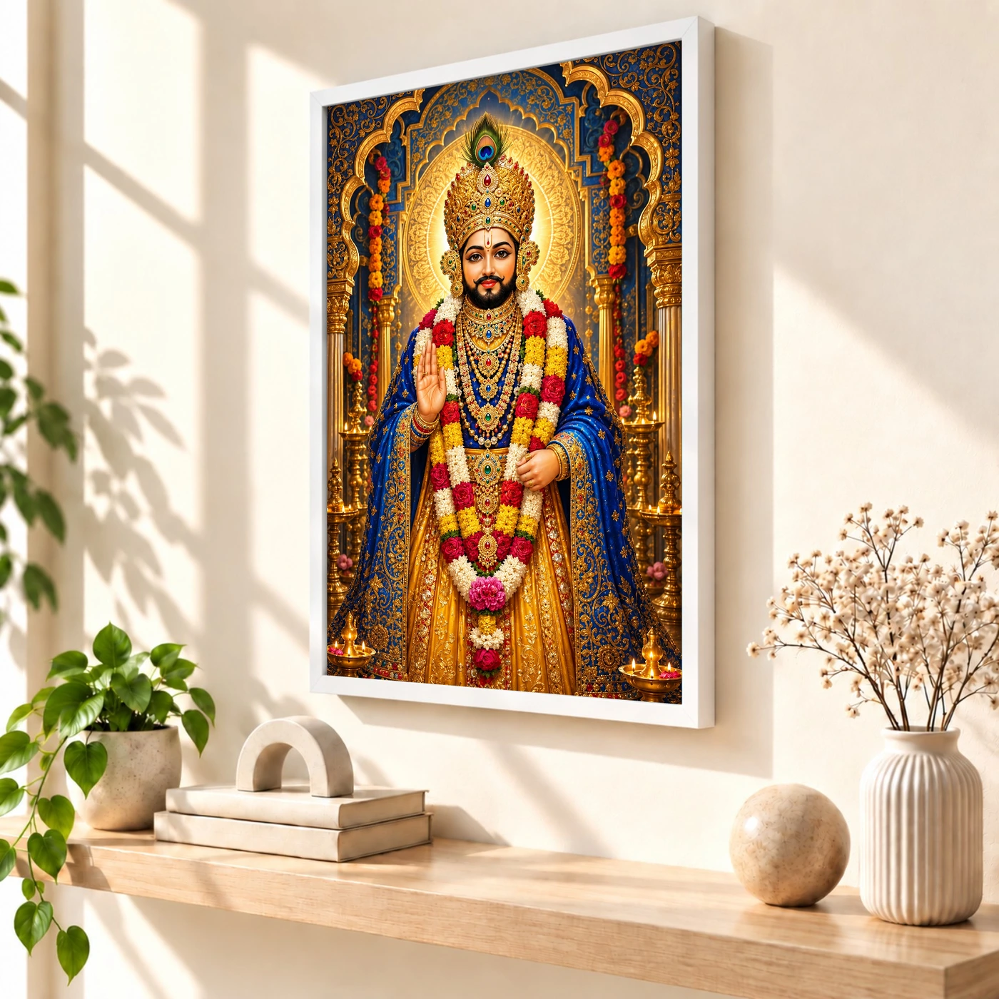 Khatu Shyam Blue Temple Radiance Photo Frame, view 7