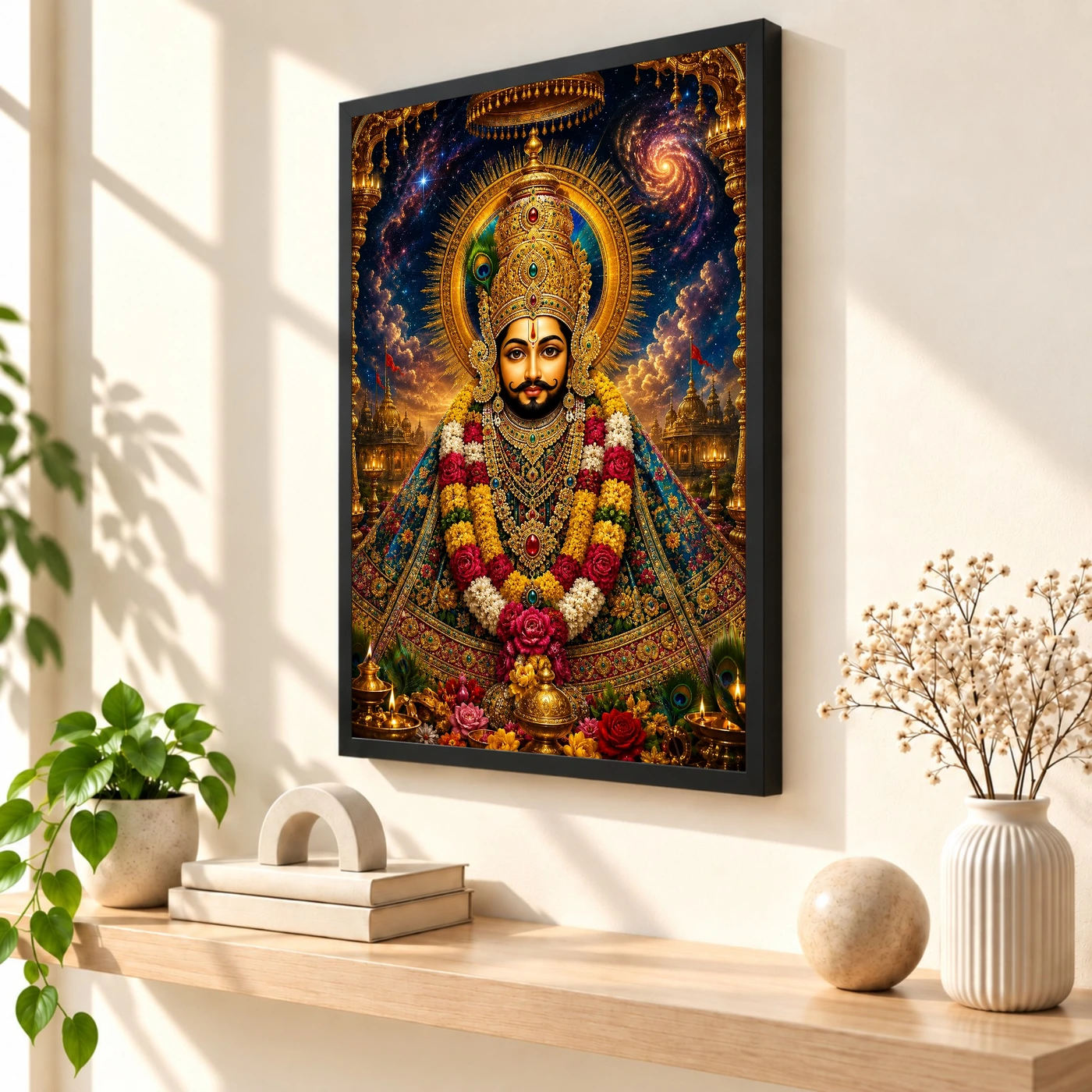 Khatu Shyam Cosmic Celestial Aura Photo Frame, view 2