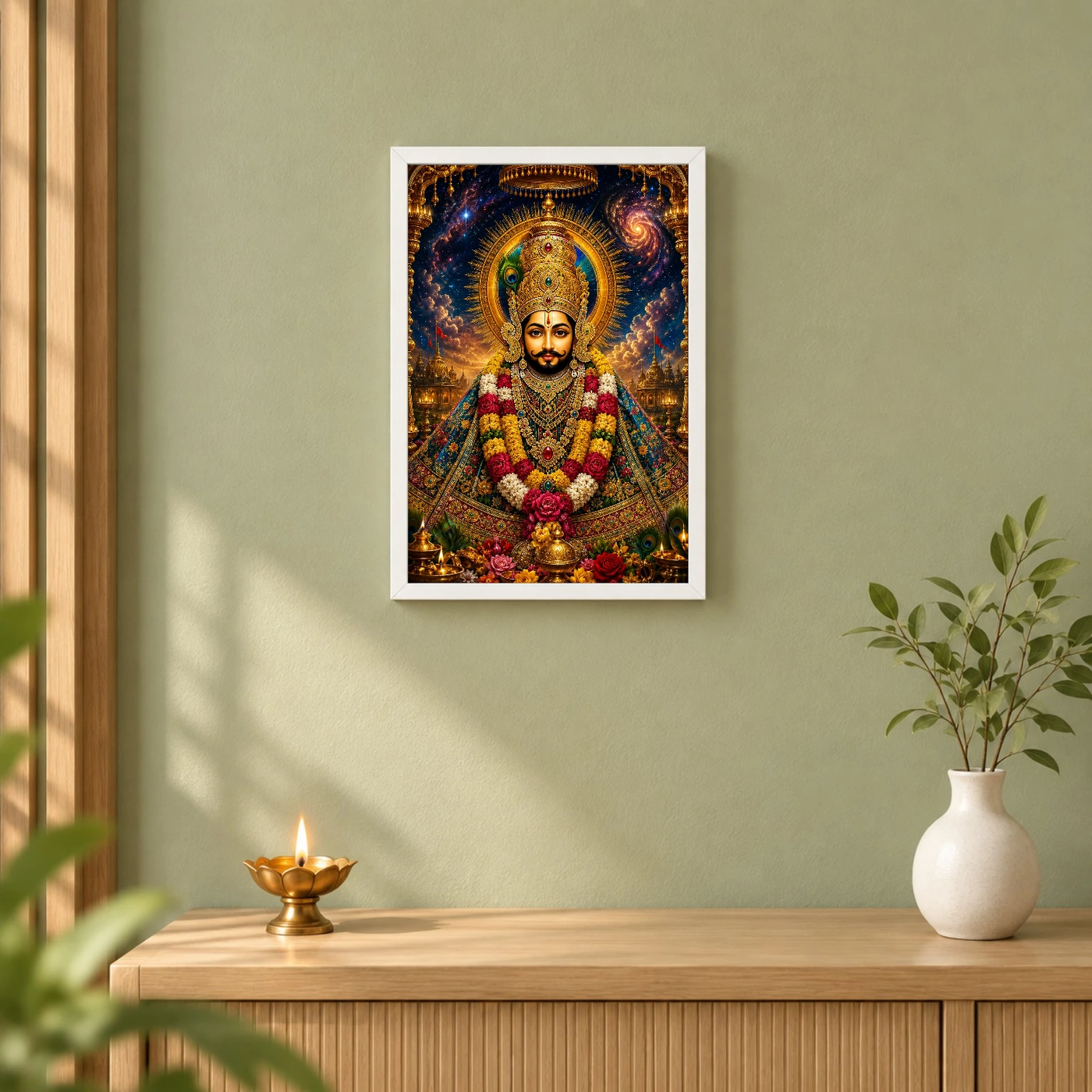 Khatu Shyam Cosmic Celestial Aura Photo Frame, view 6