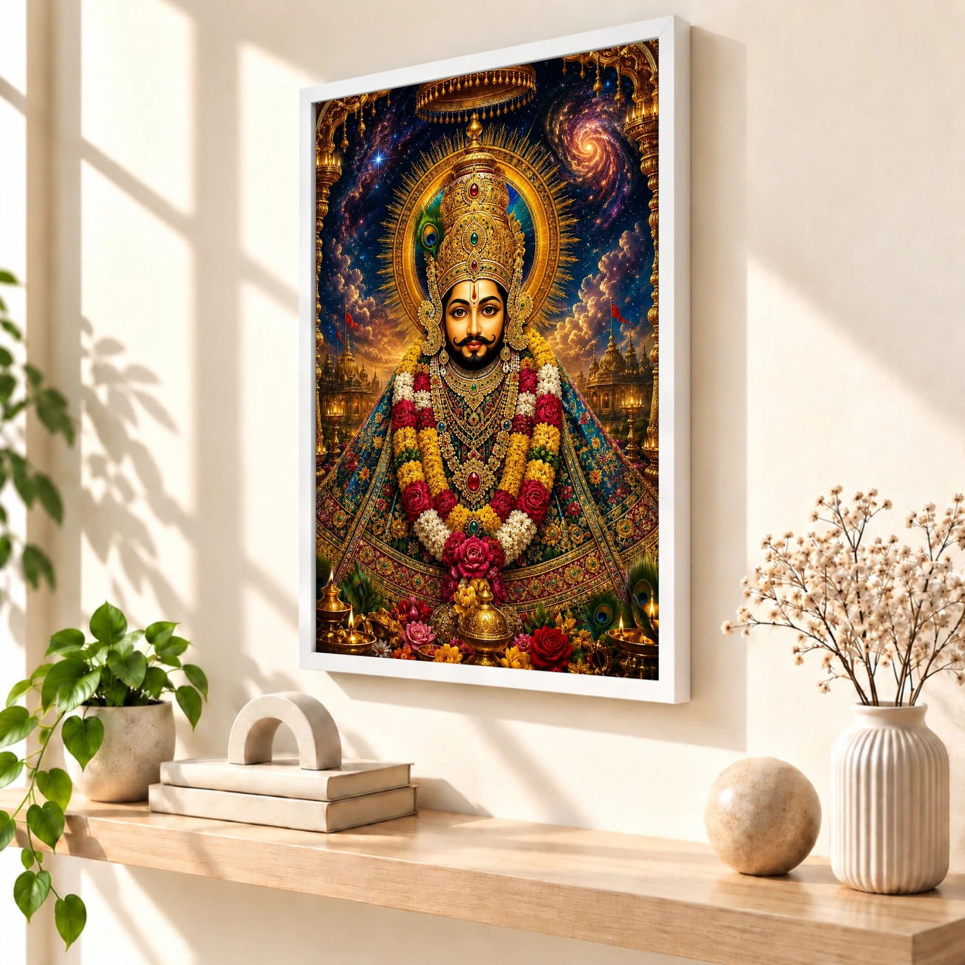 Khatu Shyam Cosmic Celestial Aura Photo Frame, view 7