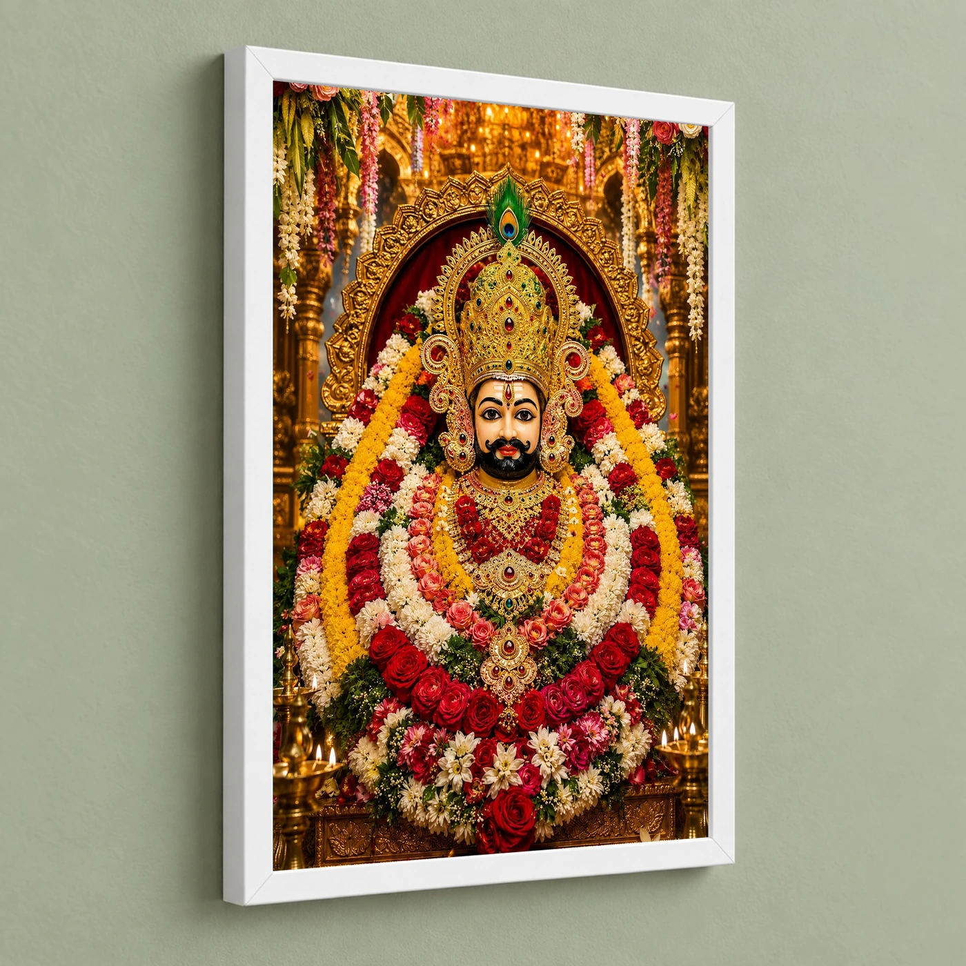 Khatu Shyam Grand Festival Flower Decoration Photo Frame, view 5
