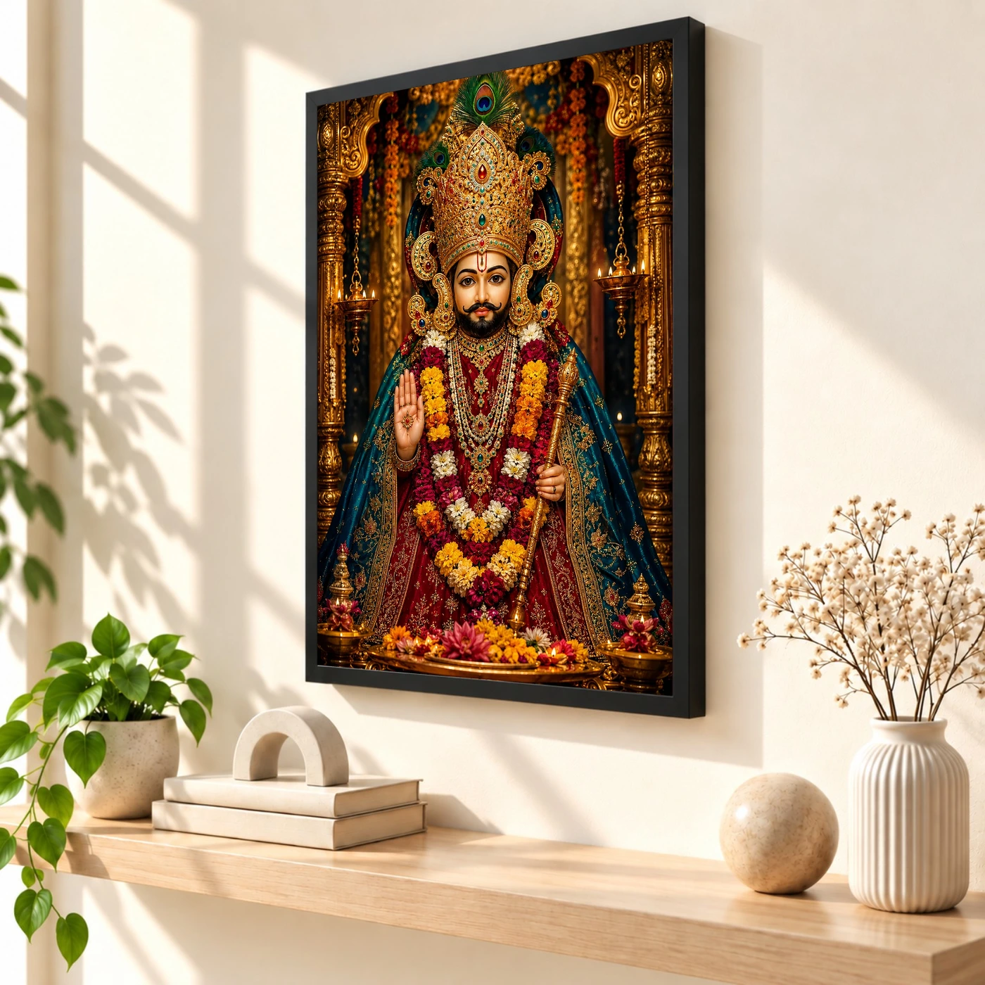 Khatu Shyam Royal Jewel-Toned Portrait Photo Frame, view 2
