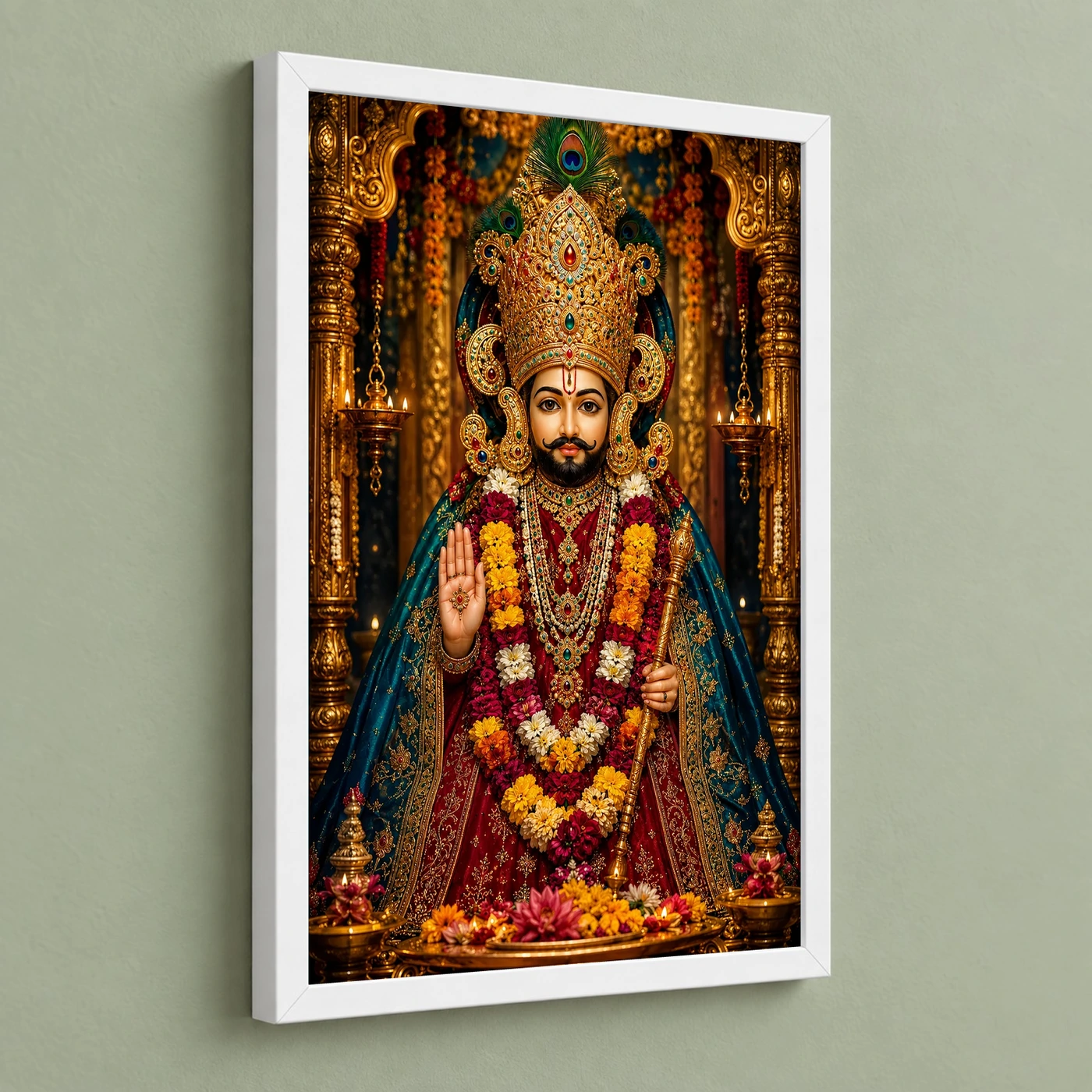 Khatu Shyam Royal Jewel-Toned Portrait Photo Frame, view 5