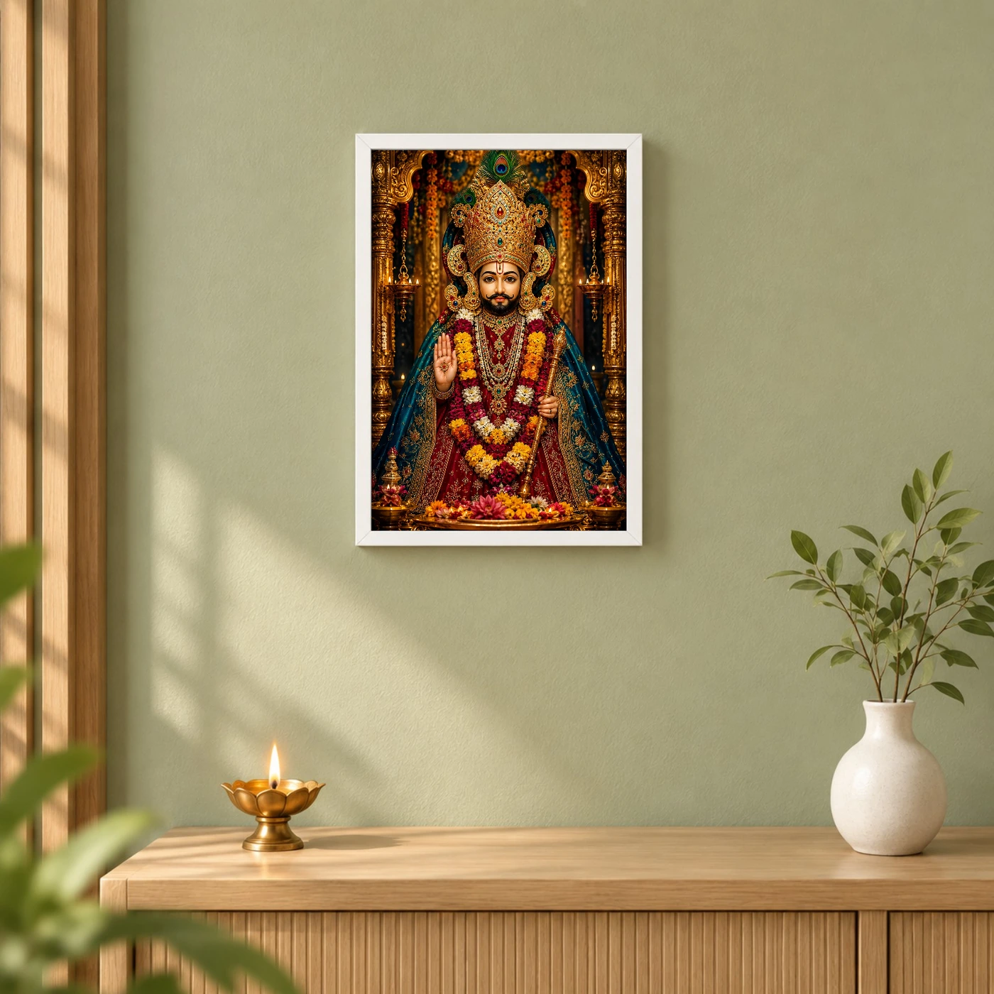 Khatu Shyam Royal Jewel-Toned Portrait Photo Frame, view 6