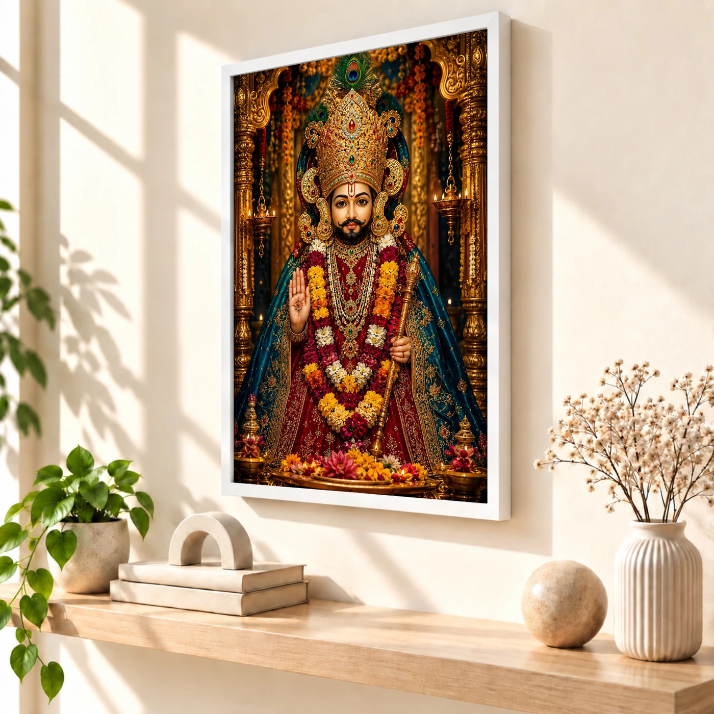 Khatu Shyam Royal Jewel-Toned Portrait Photo Frame, view 7