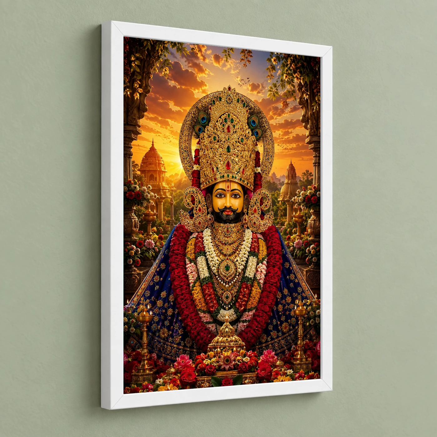 Khatu Shyam Serene Sunrise Blessing Photo Frame, view 5