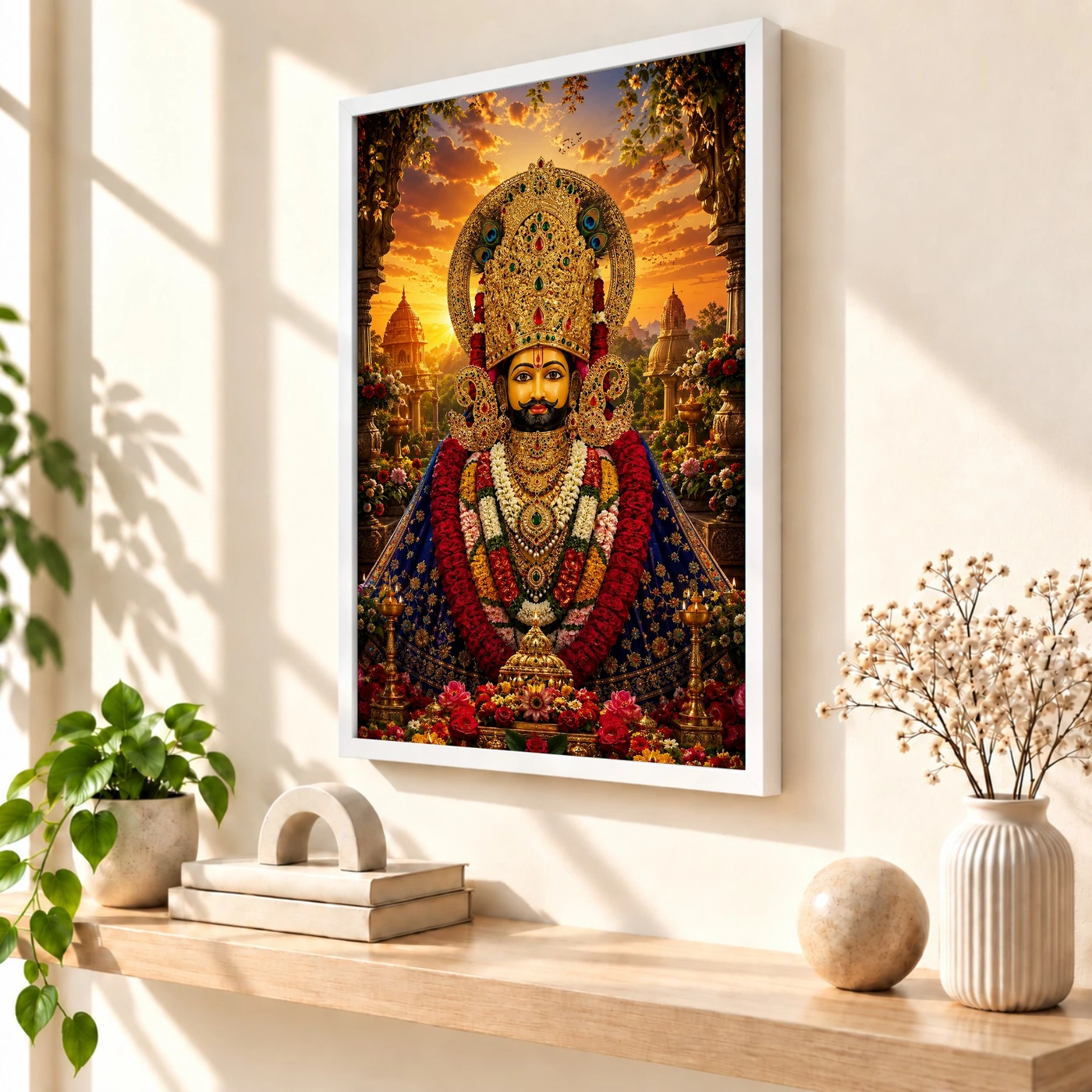 Khatu Shyam Serene Sunrise Blessing Photo Frame, view 7
