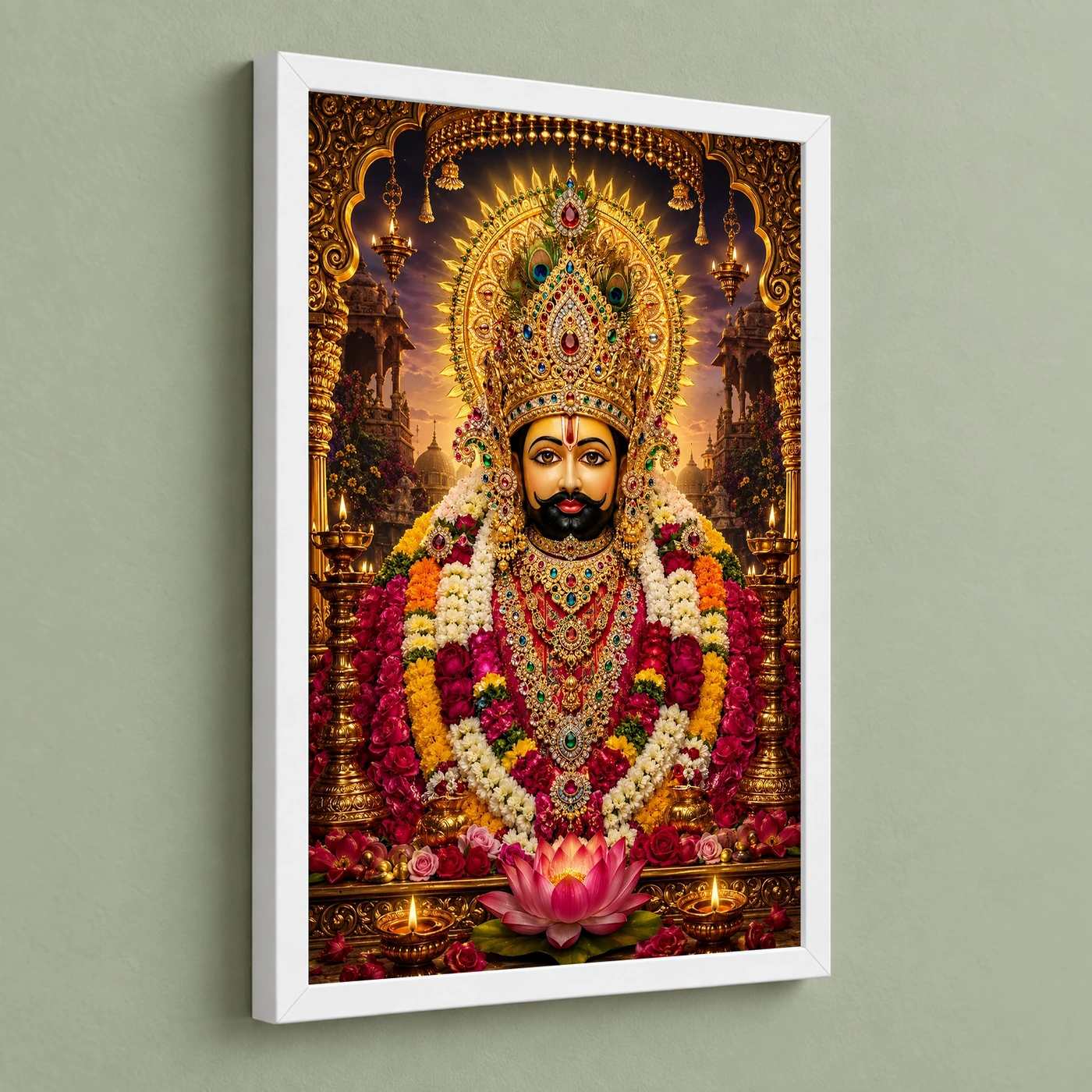 Khatu Shyam Vivid Premium Spiritual Poster Art Photo Frame, view 5