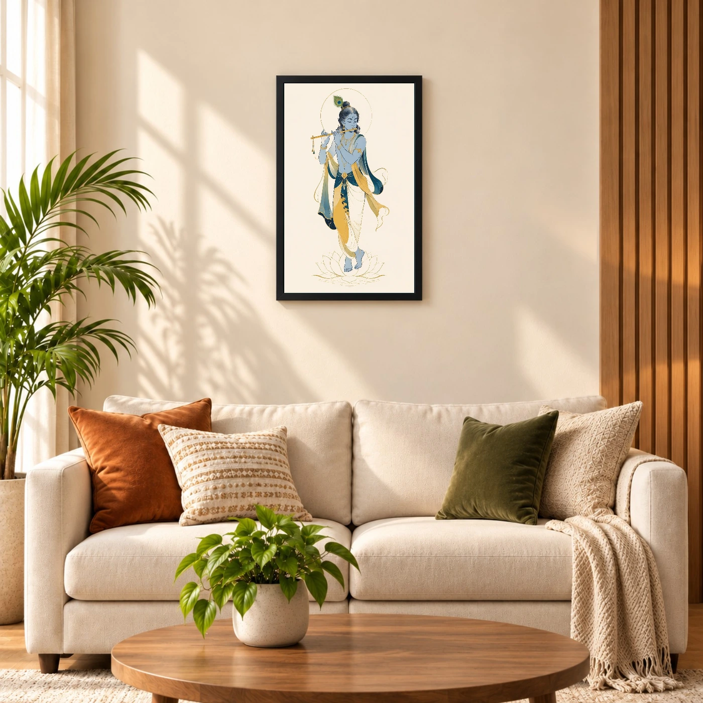 Krishna — Modern Minimalist Ivory Frame, view 8