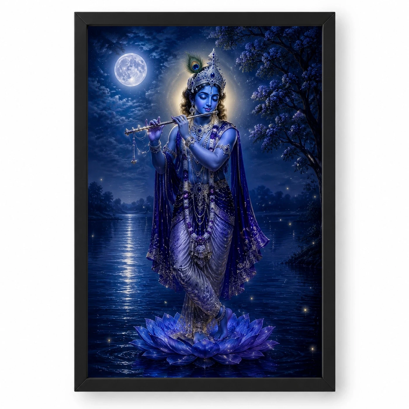 Krishna — Moonlight Flute Frame