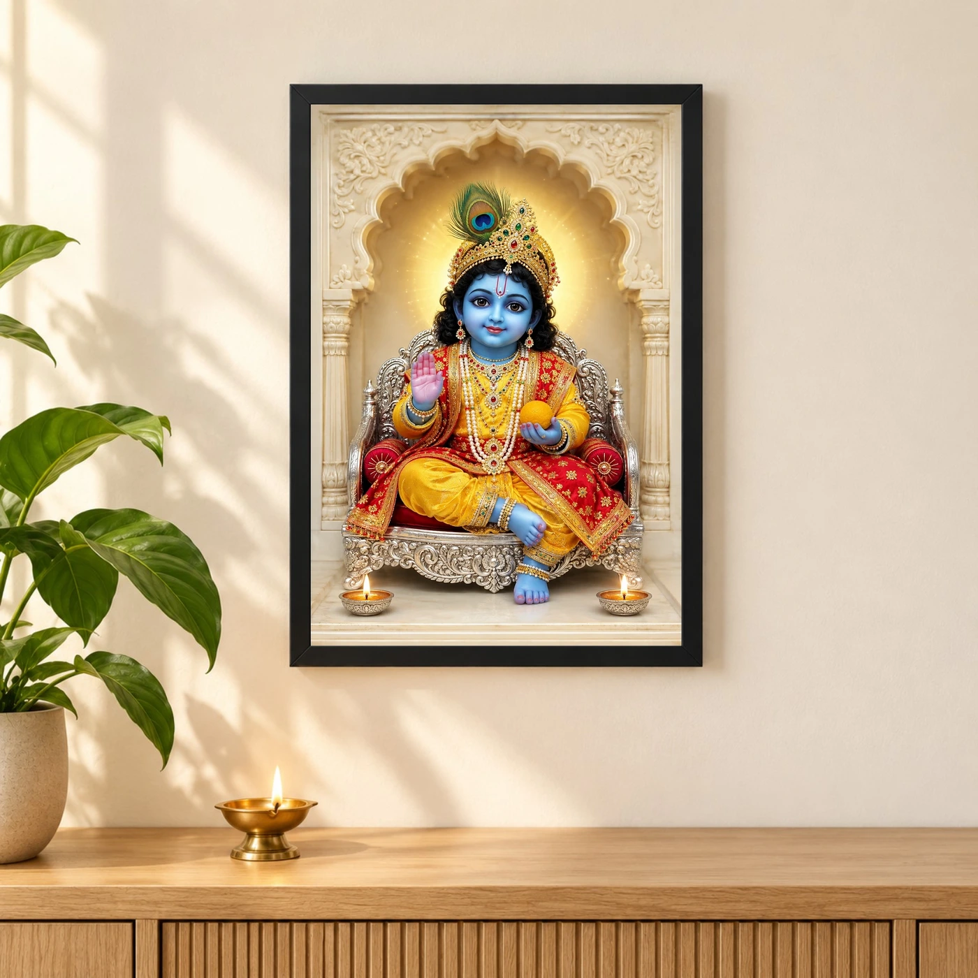 Laddu Gopal — Divine Blessings Frame, view 3