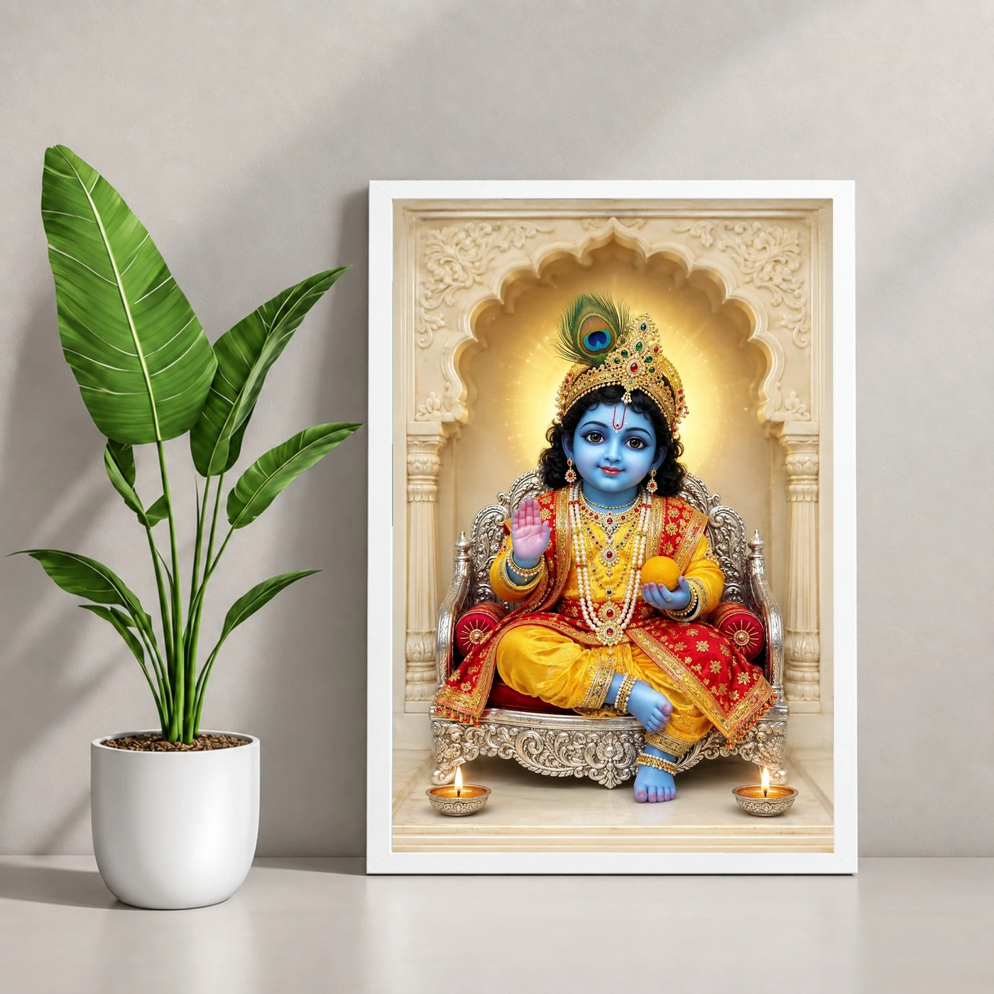 Laddu Gopal — Divine Blessings Frame, view 4