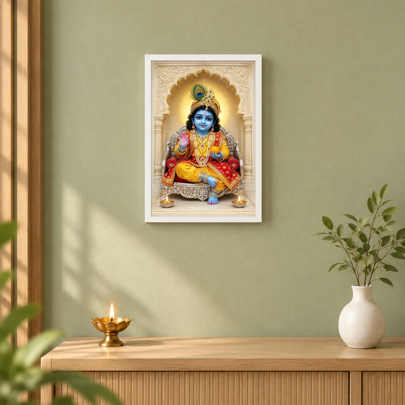 Laddu Gopal — Divine Blessings Frame, view 6