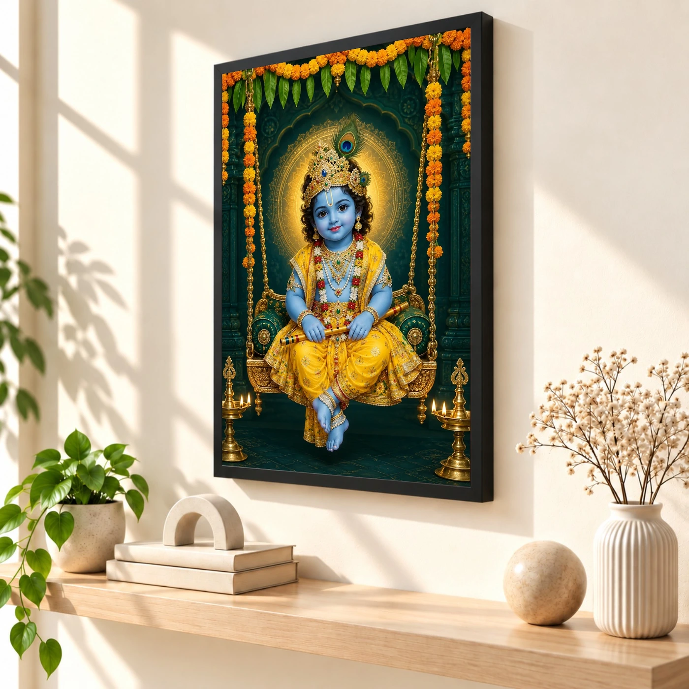 Laddu Gopal — Janmashtami Jhula Frame, view 2